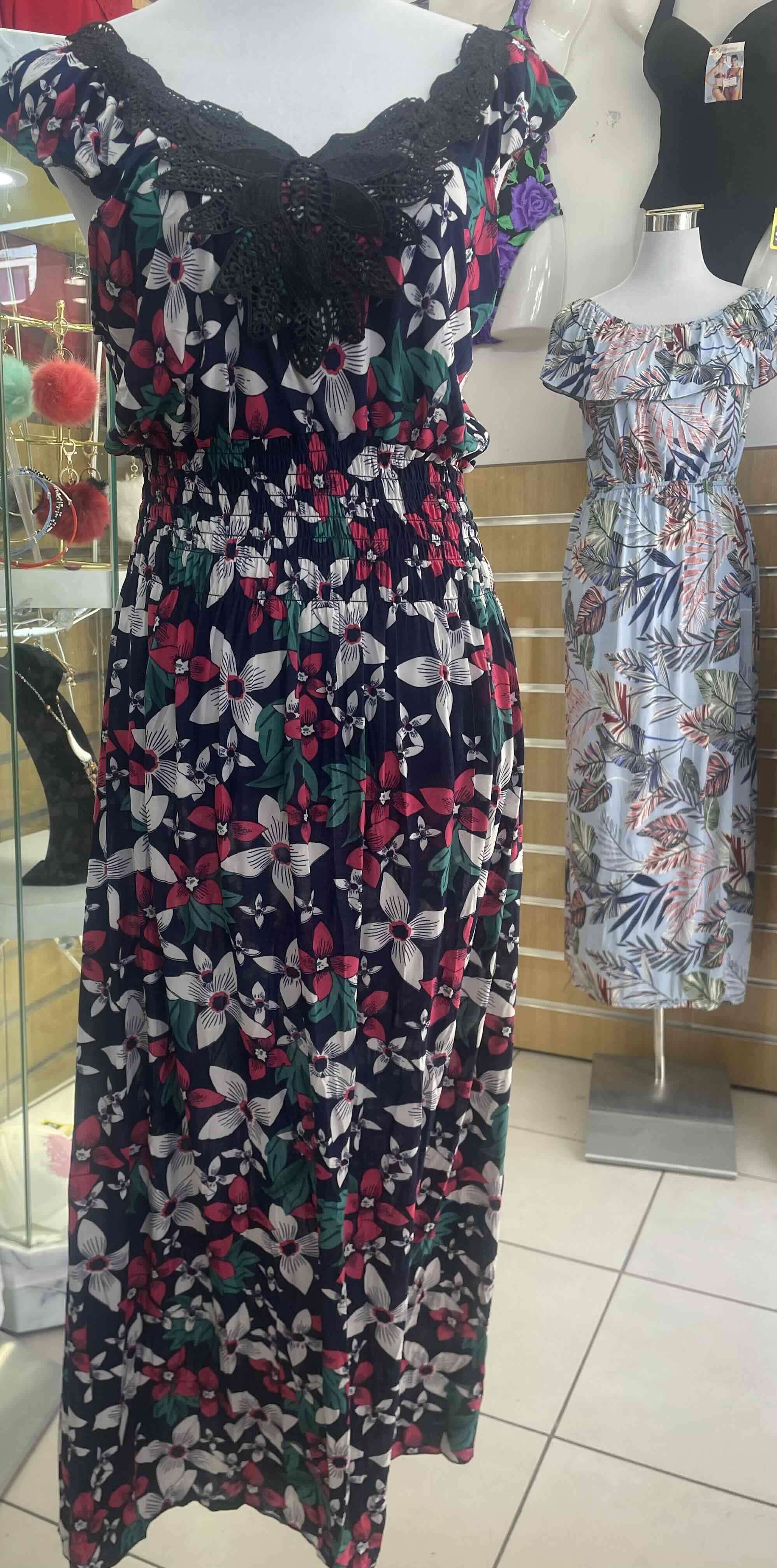 Vestido estampado tropical - miniatura 2