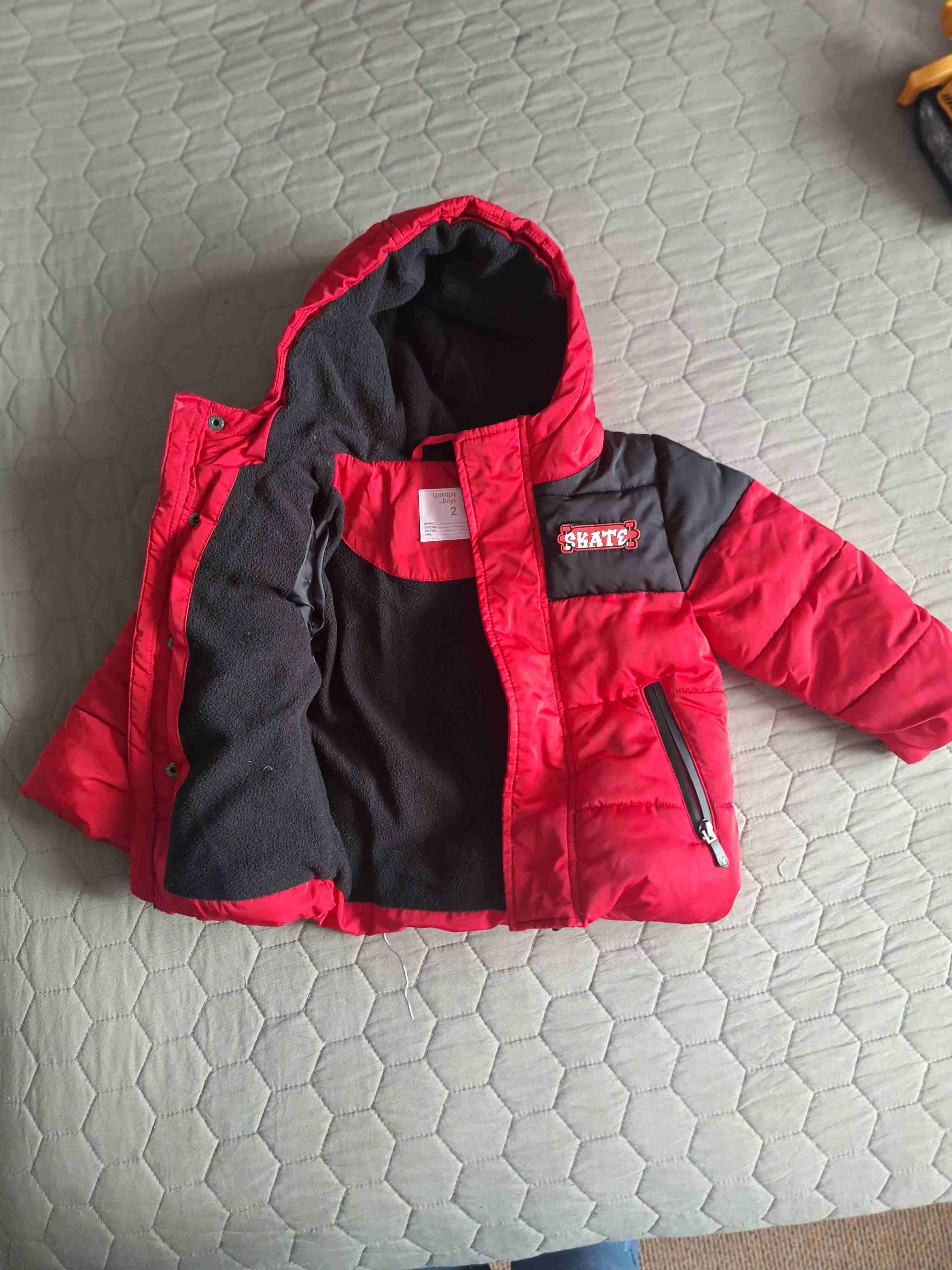 Chaqueta infantil roja y negra - miniatura 2