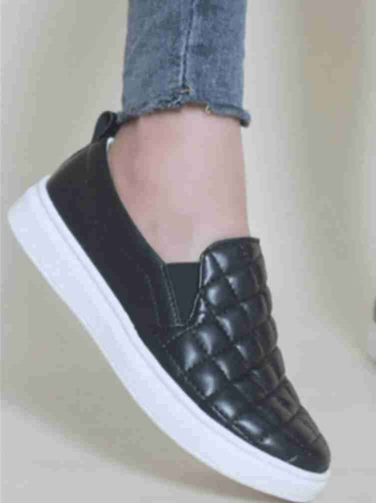 Zapatillas slip-on negras acolchadas - miniatura 5