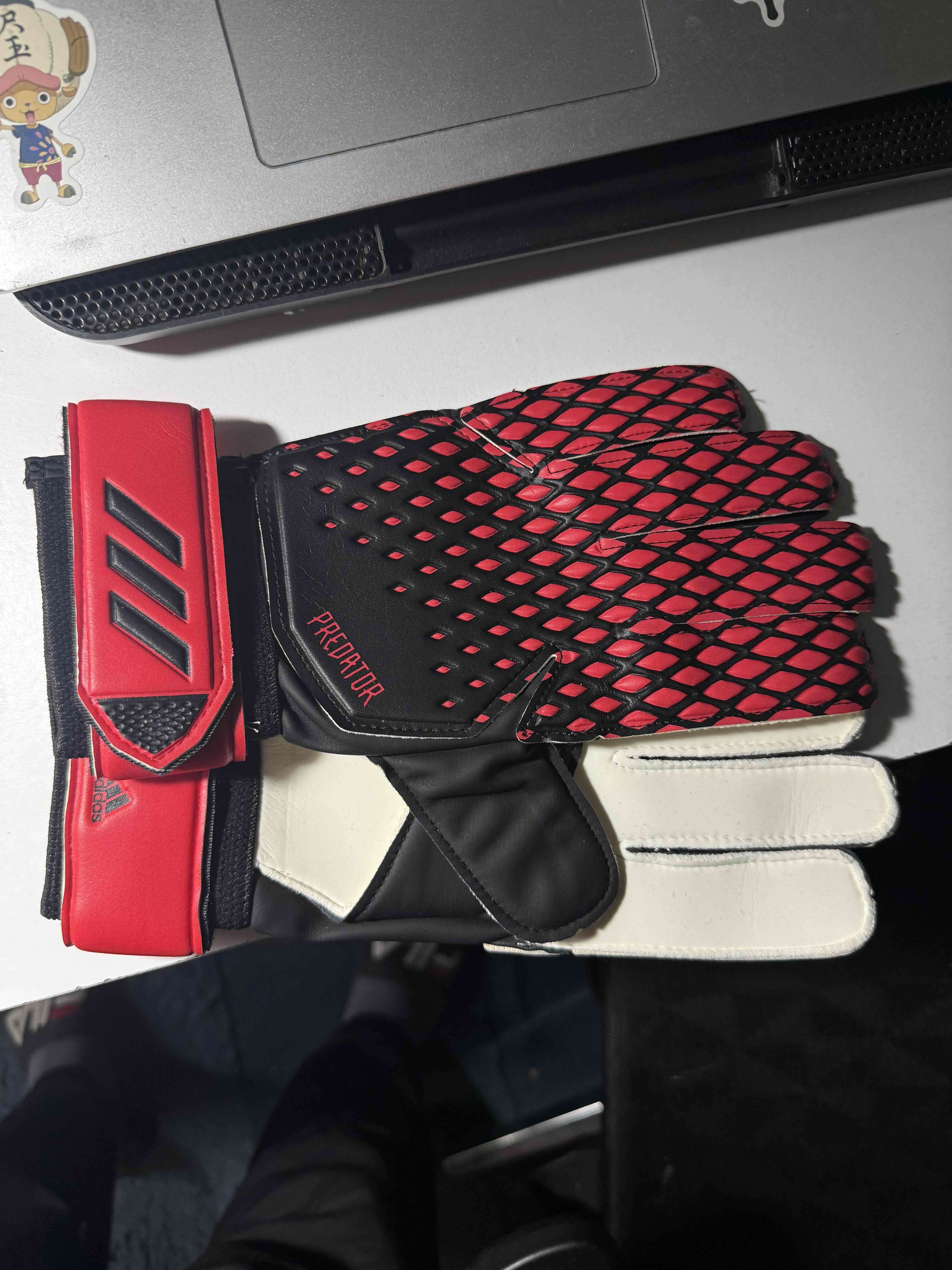 Guantes de portero Predator rojos ADIDAS - miniatura 4