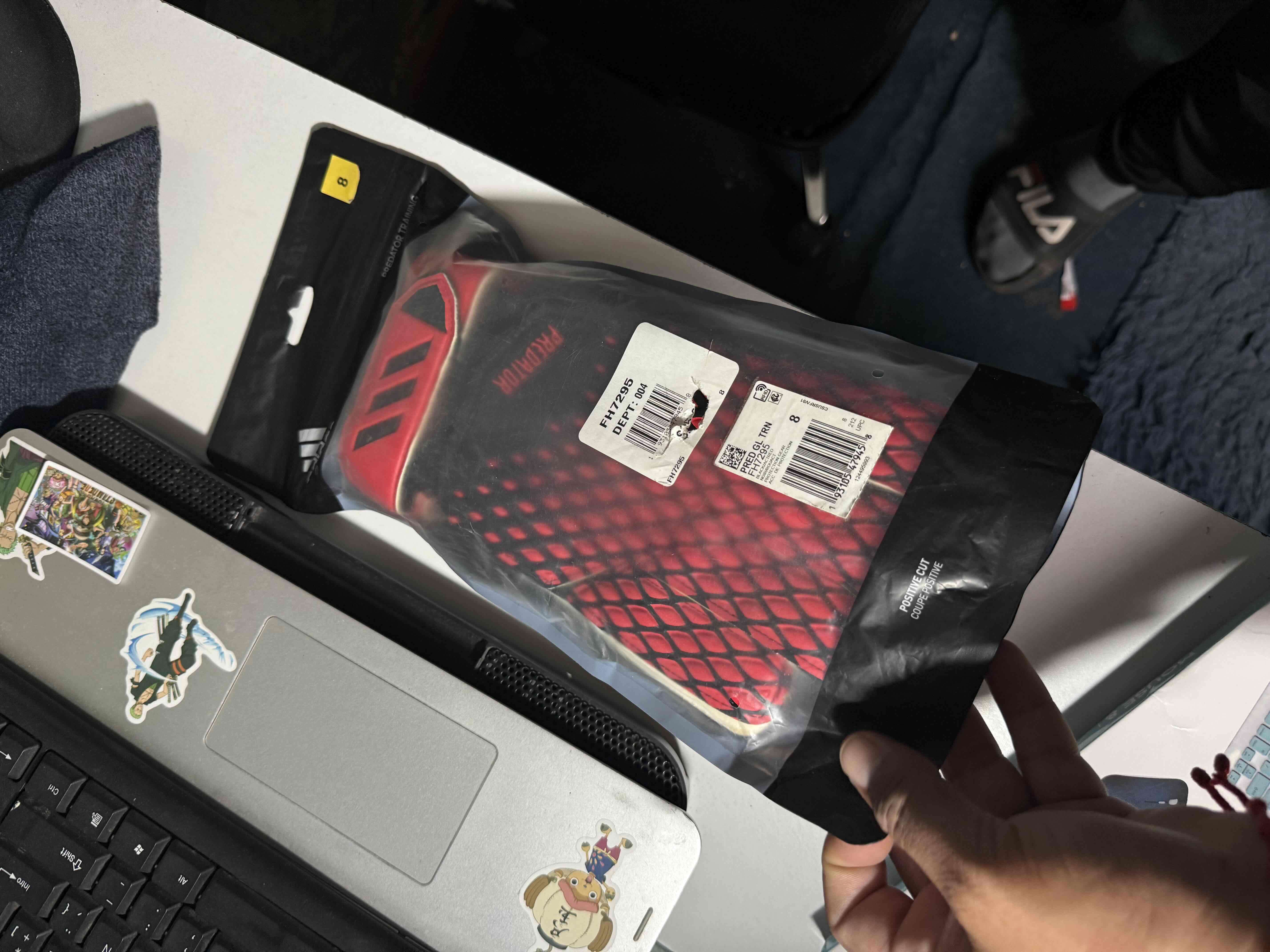 Guantes de portero Predator rojos ADIDAS - miniatura 5