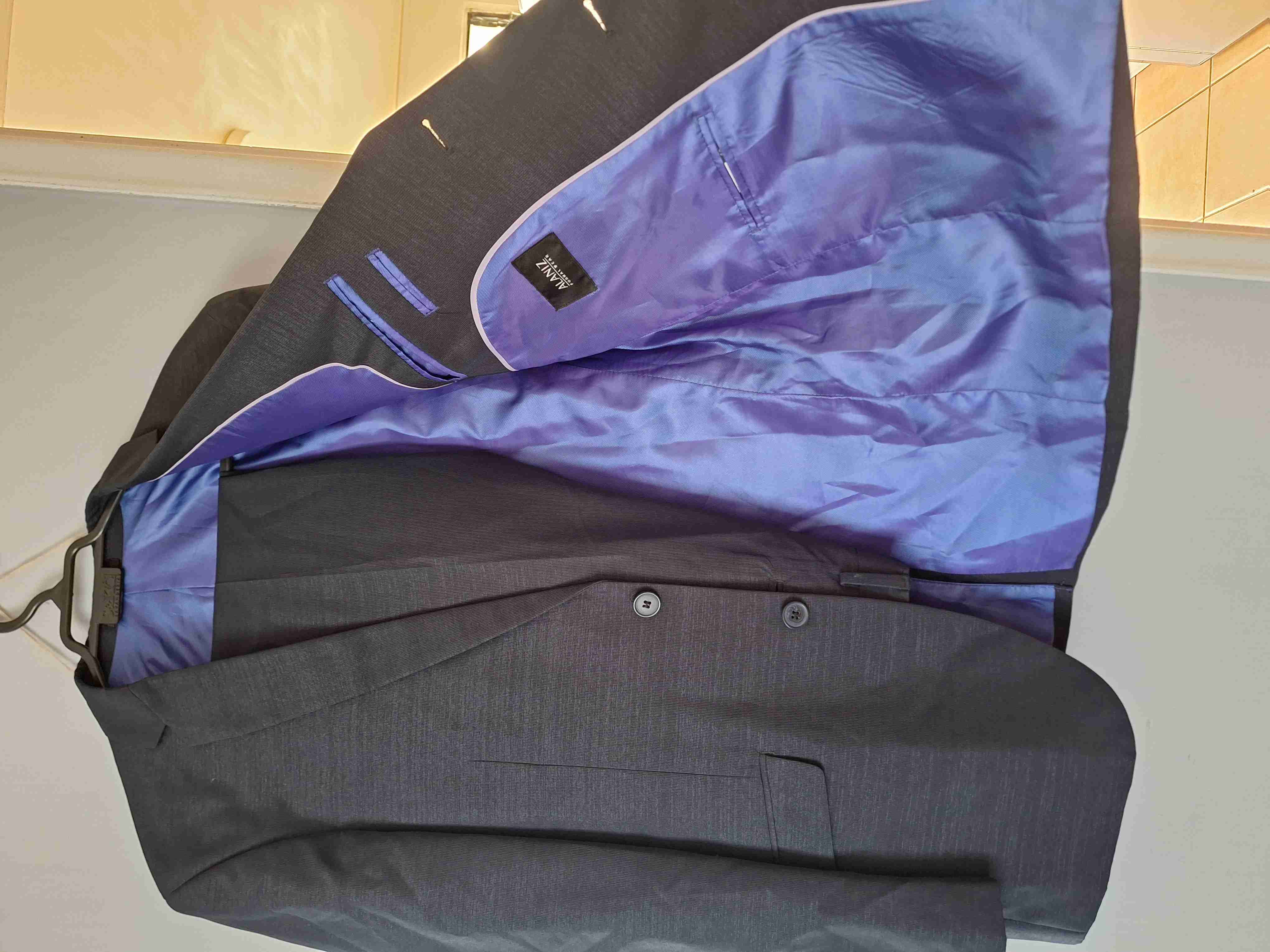 Terno con forro azul