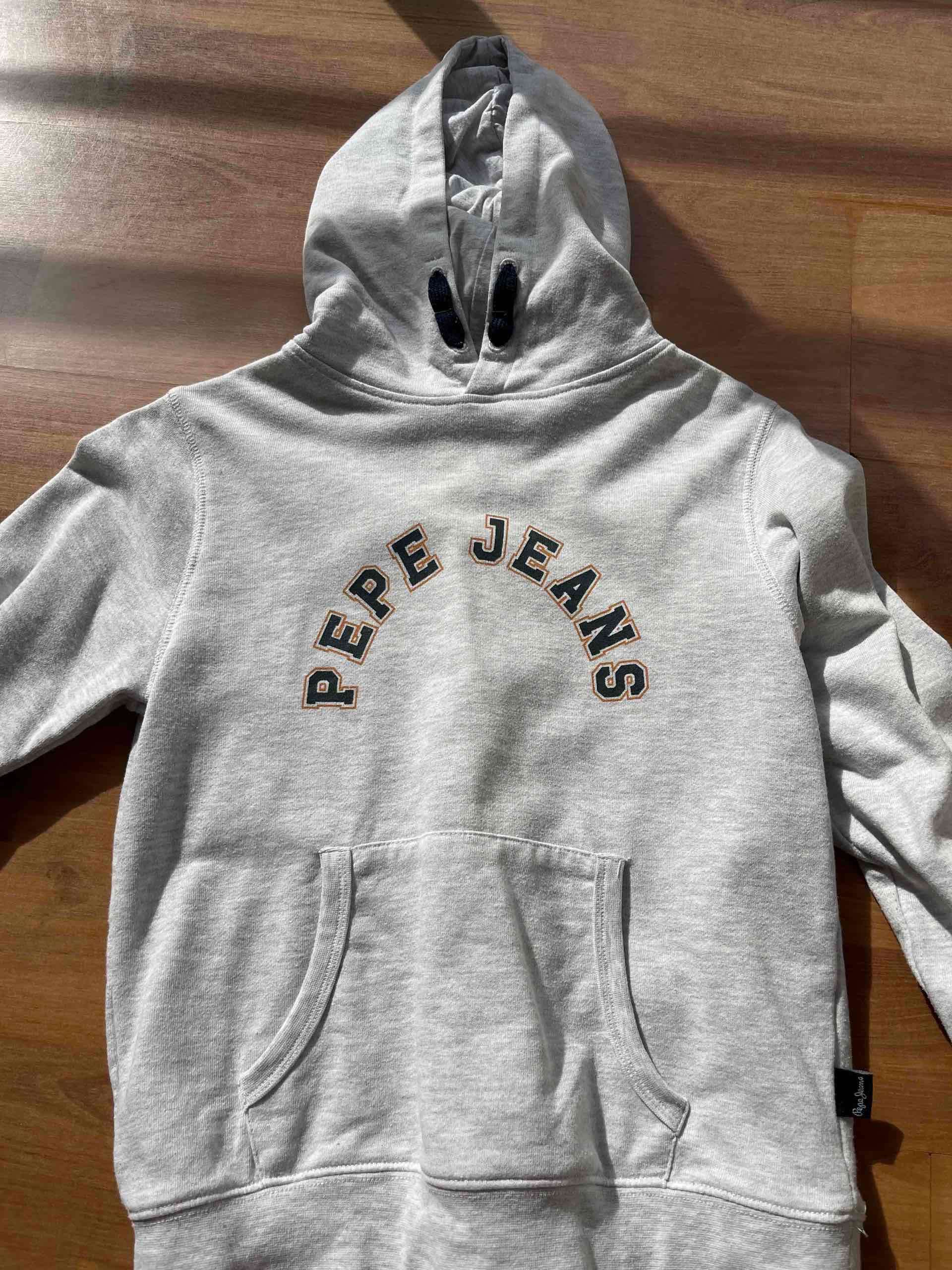 Polerón Pepe Jeans gris con capucha - miniatura 2