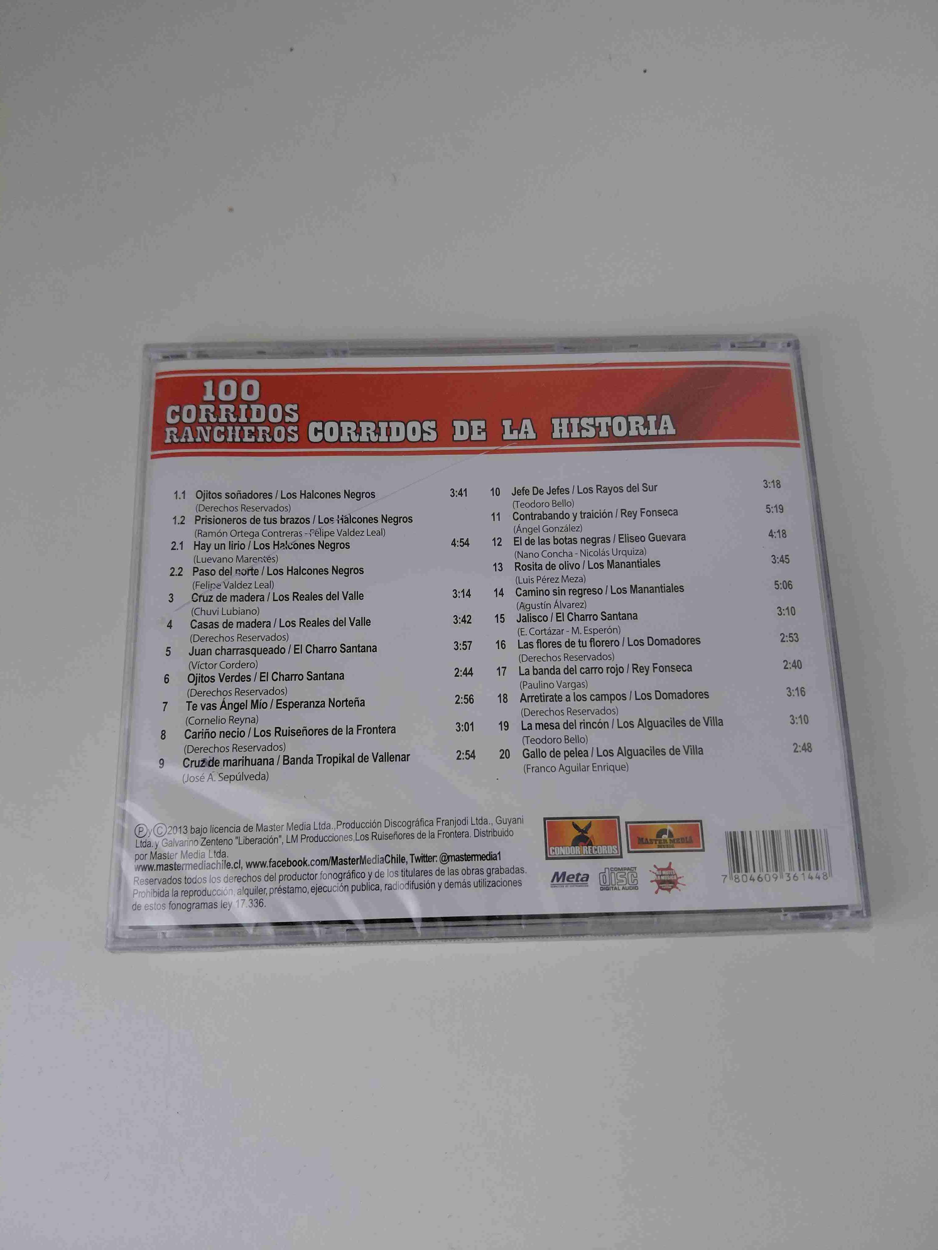 CD 100 Corridos Rancheros - miniatura 2