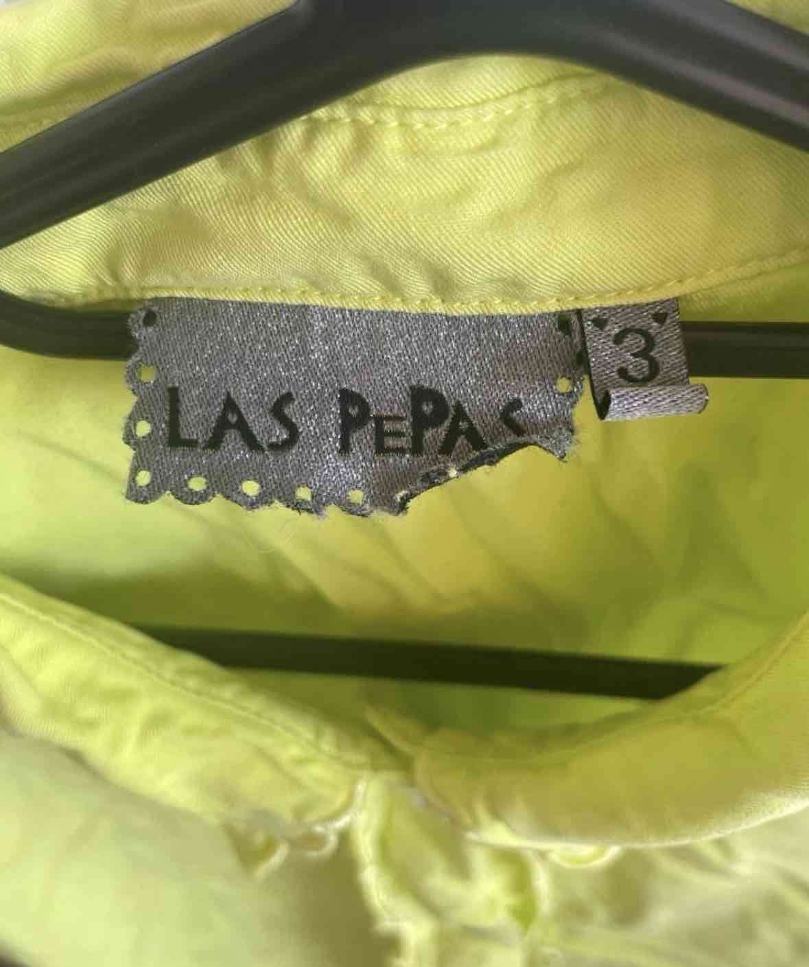 Blusa amarilla con volantes - miniatura 3