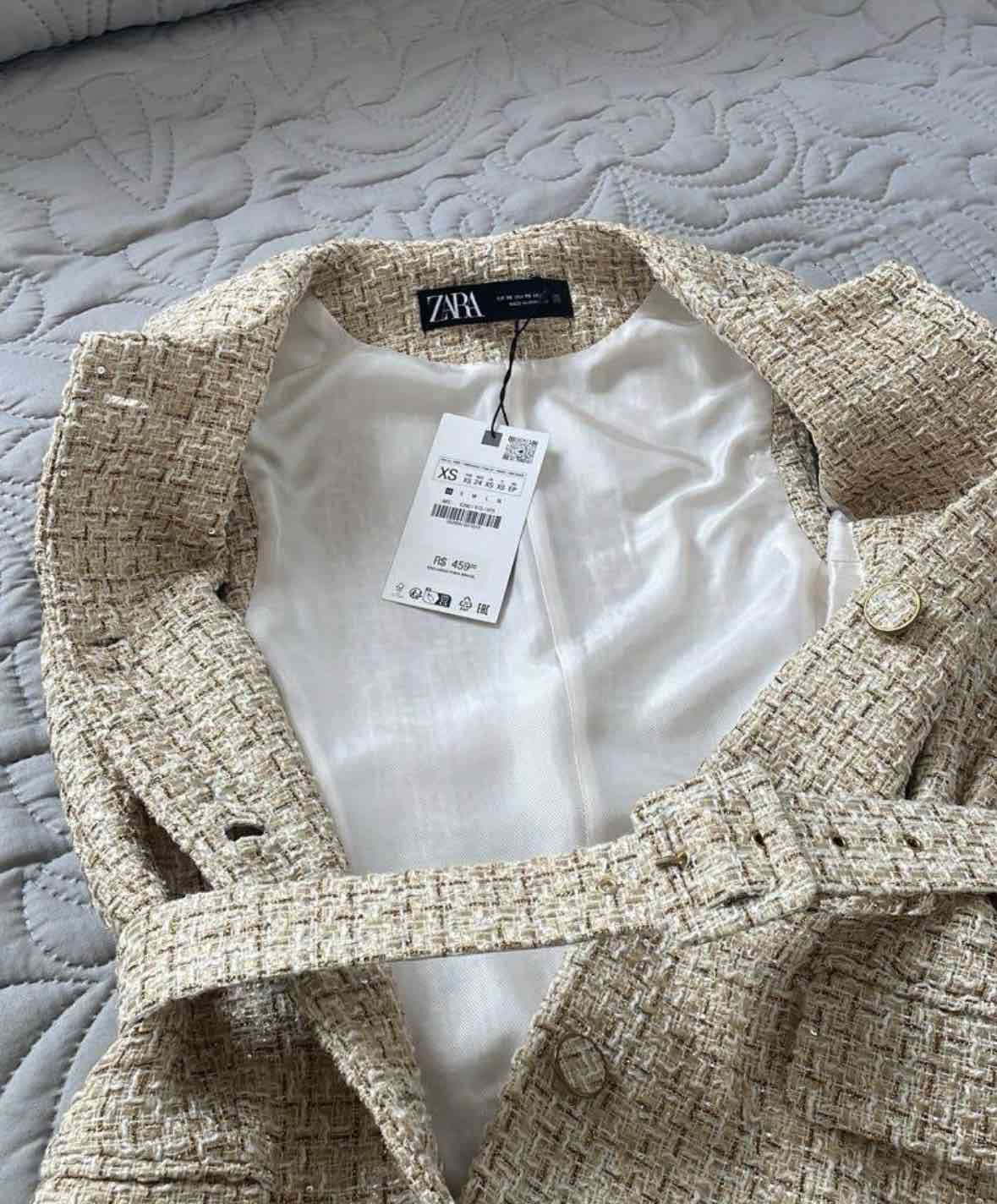 Chaleco tejido beige Zara - miniatura 2