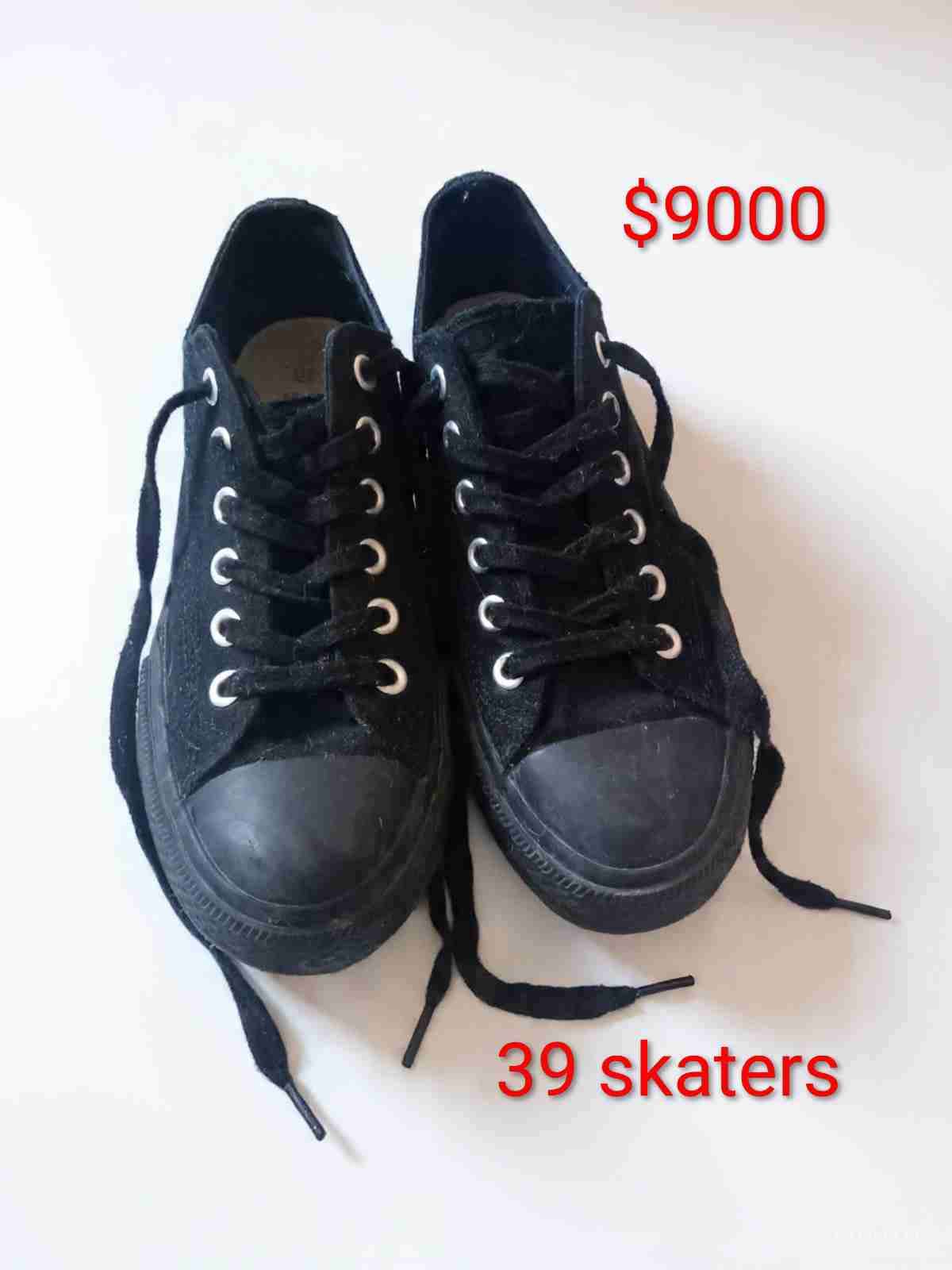Zapatillas negras skaters talla 39
