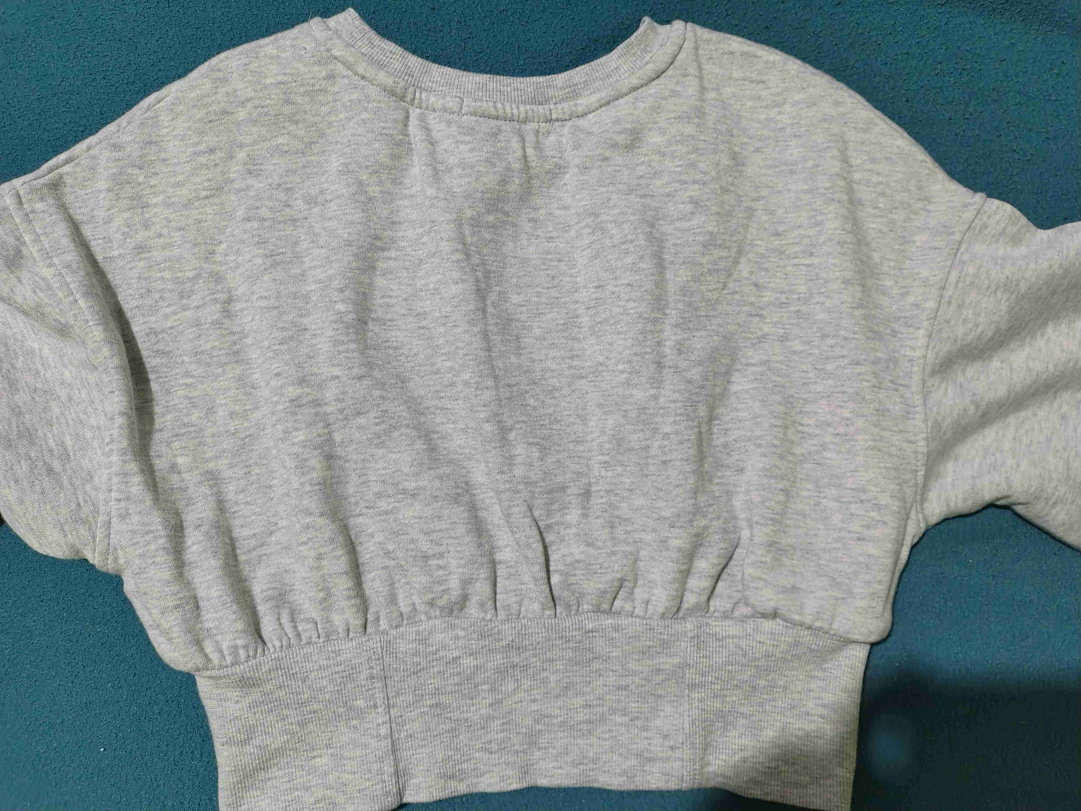 Poleron gris manga larga - miniatura 2