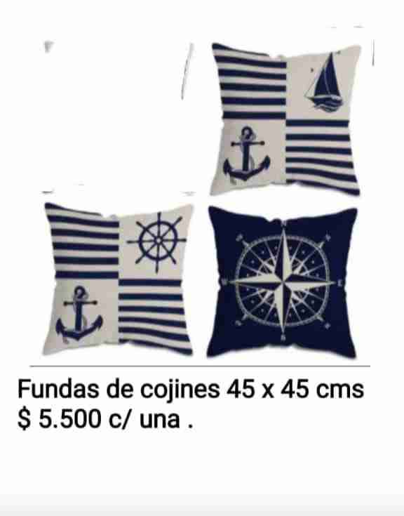 Fundas de cojines náuticas $ 5.500 c/una - miniatura 2