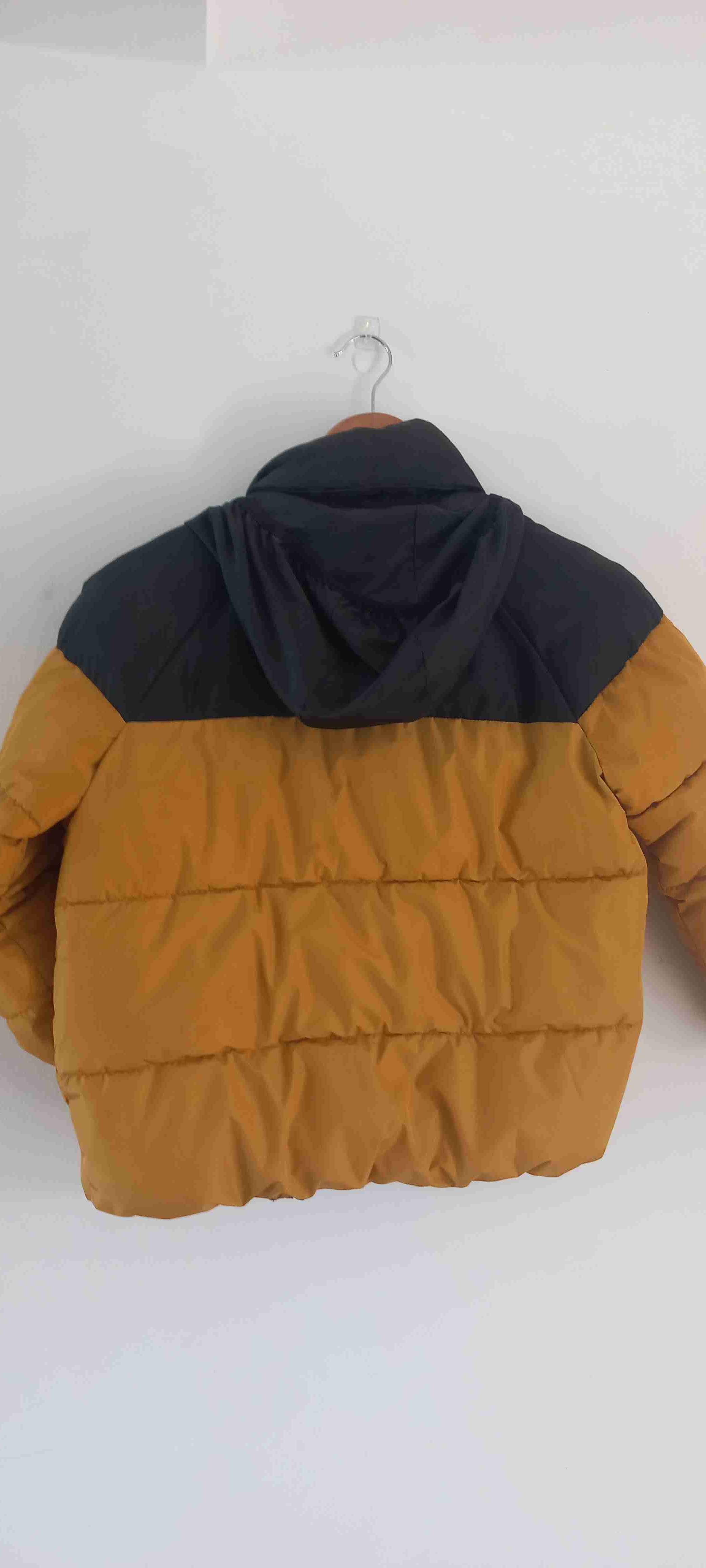 Parca acolchada bicolor amarilla - miniatura 3