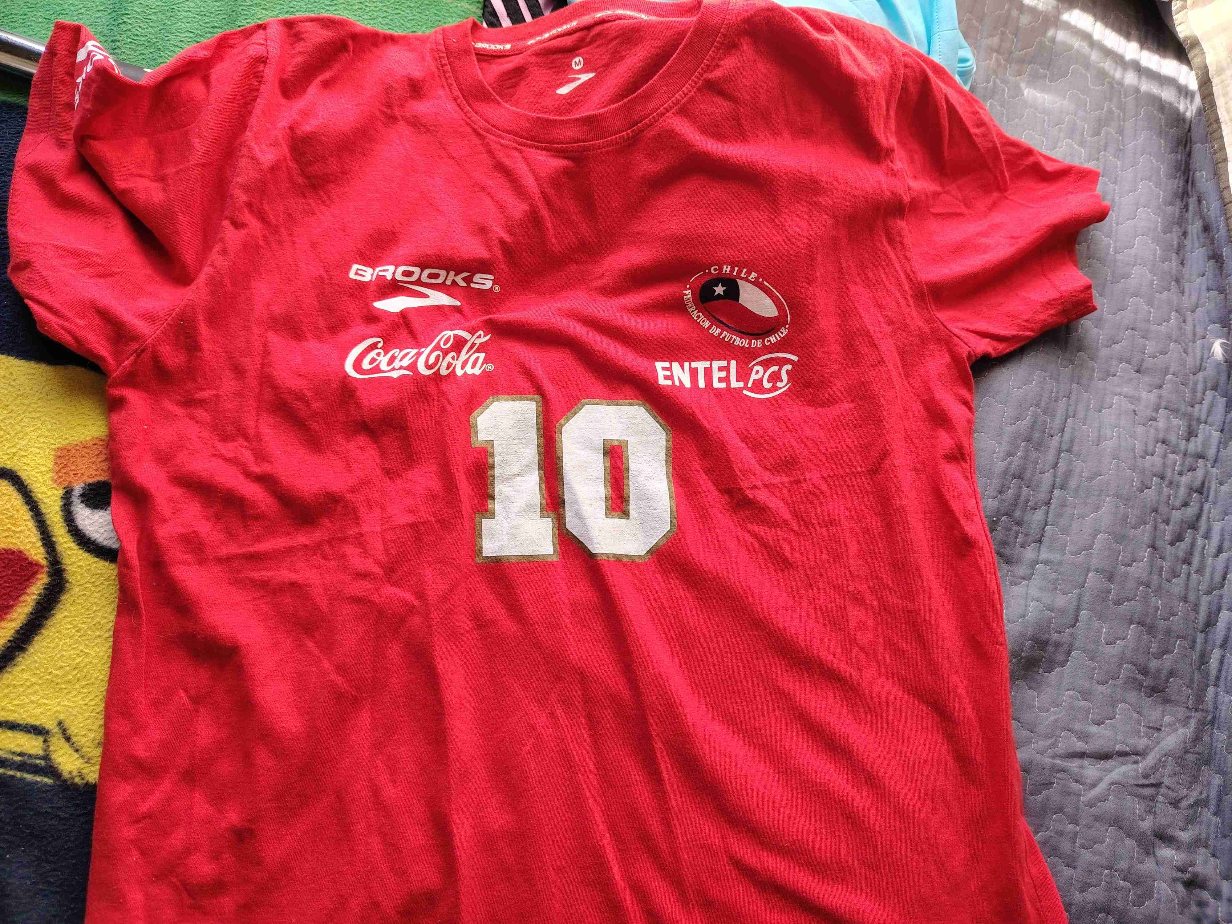 Camiseta roja selección Chile Mago Valdivia