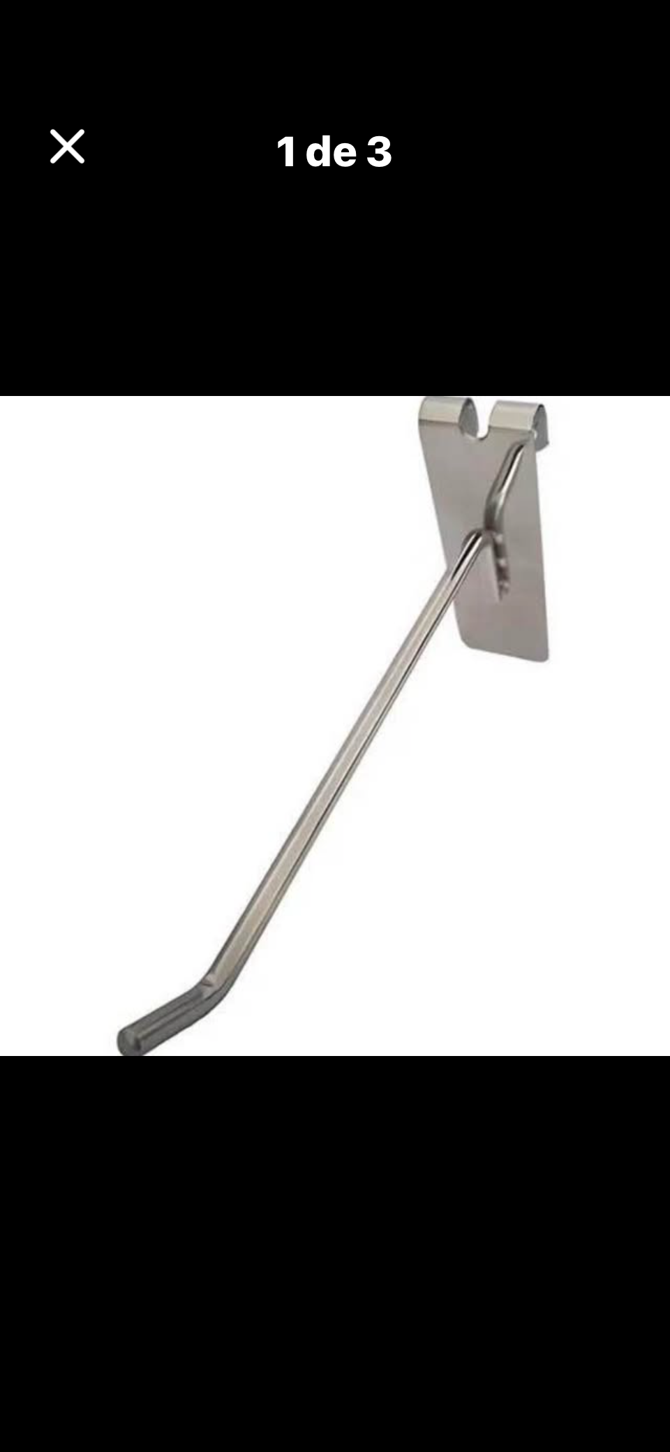 Ganchos metálicos para estantes - miniatura 3