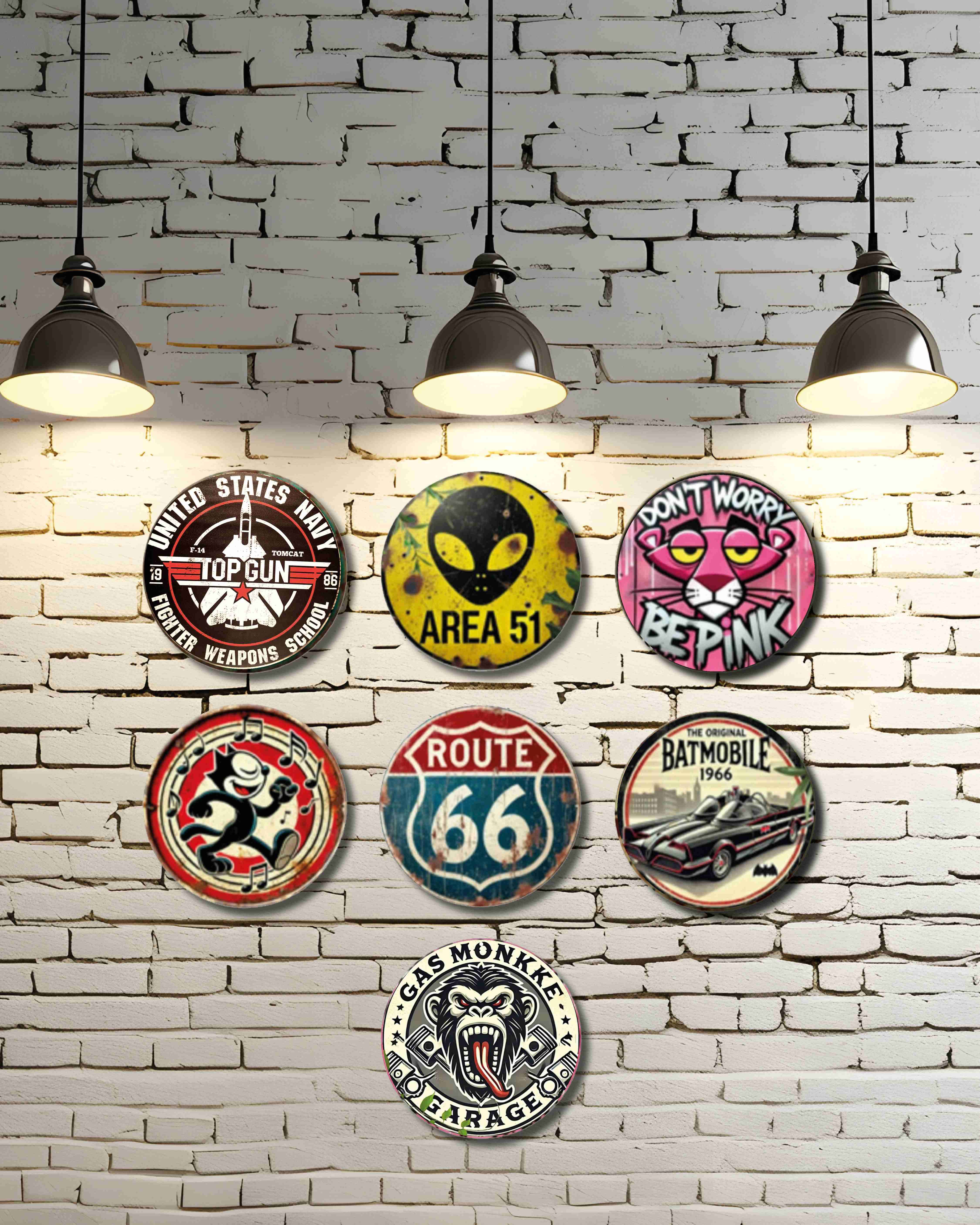 Set de señales metálicas decorativas - miniatura 2