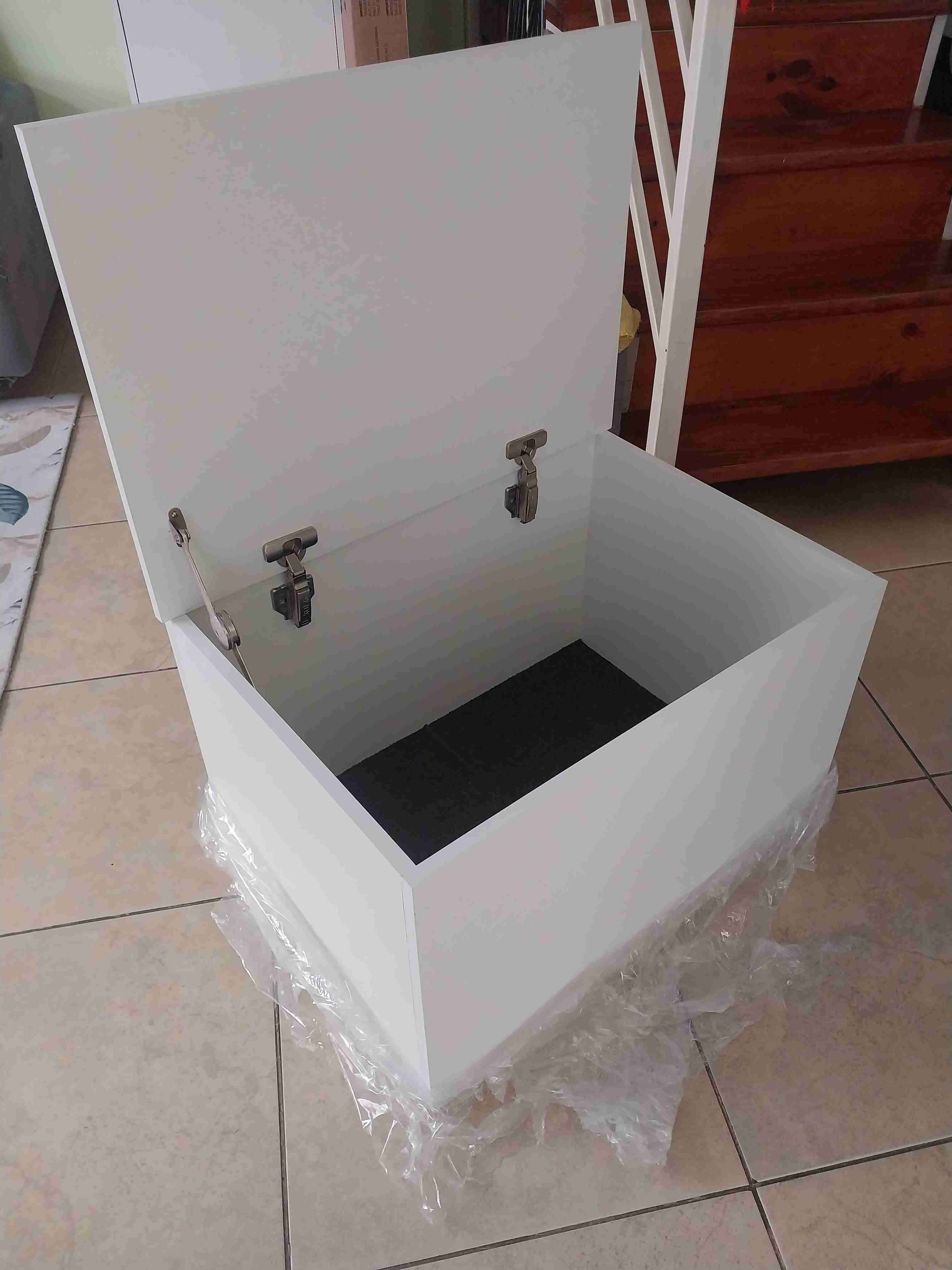 Baul de melamina blanco - 2