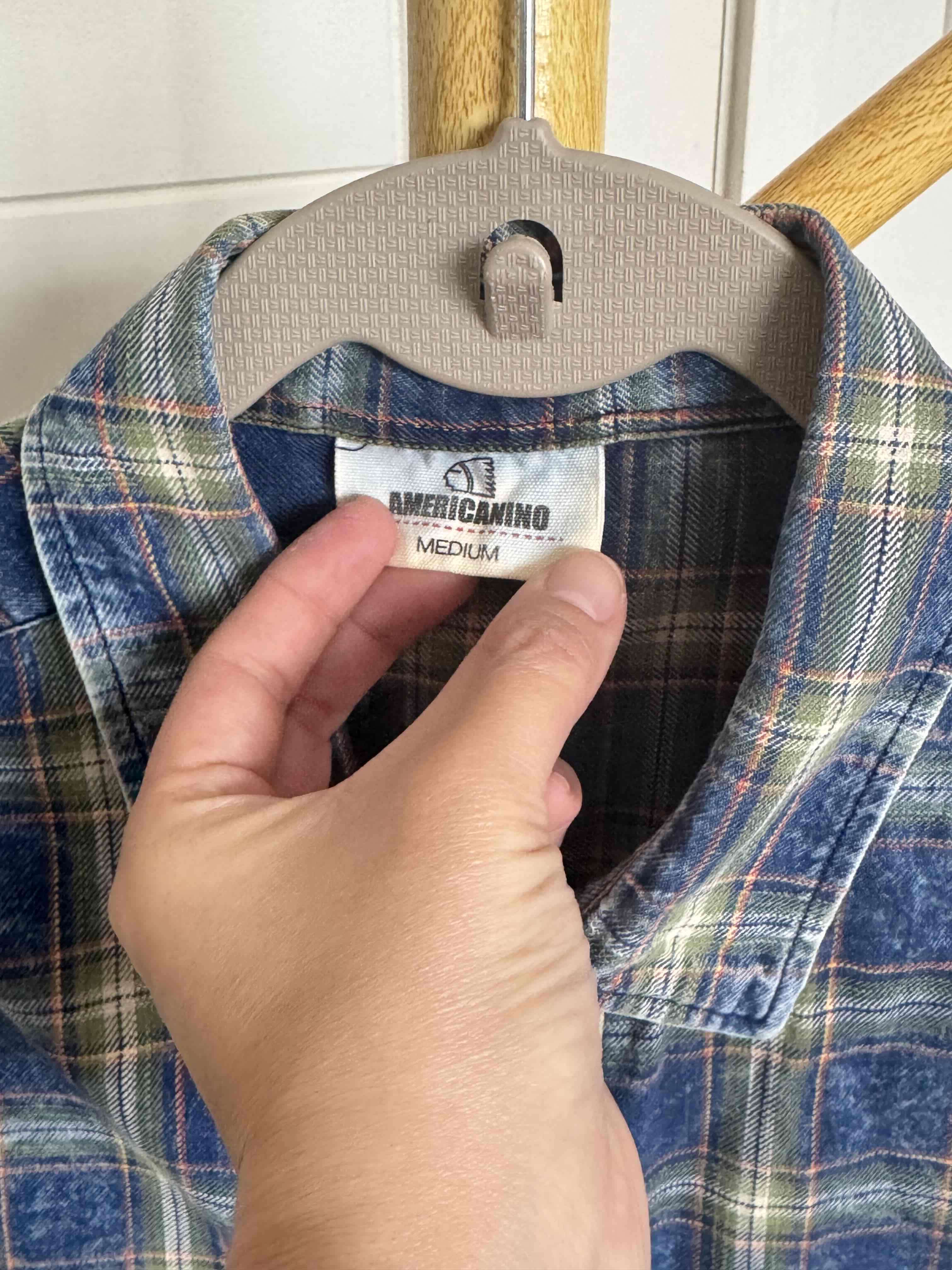 Camisa a cuadros azul y verde - miniatura 2