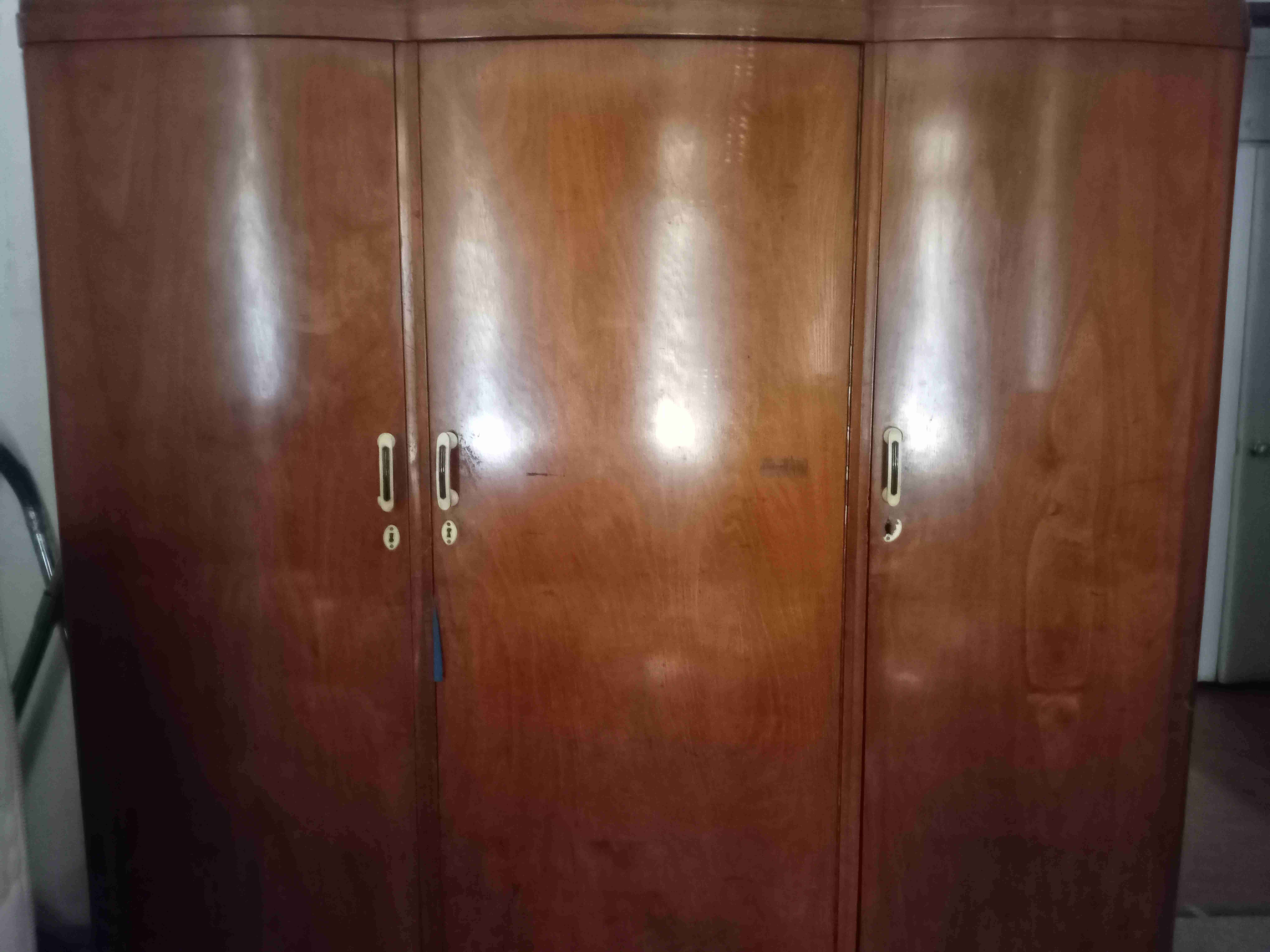 Tocador madera con espejo grande - miniatura 3