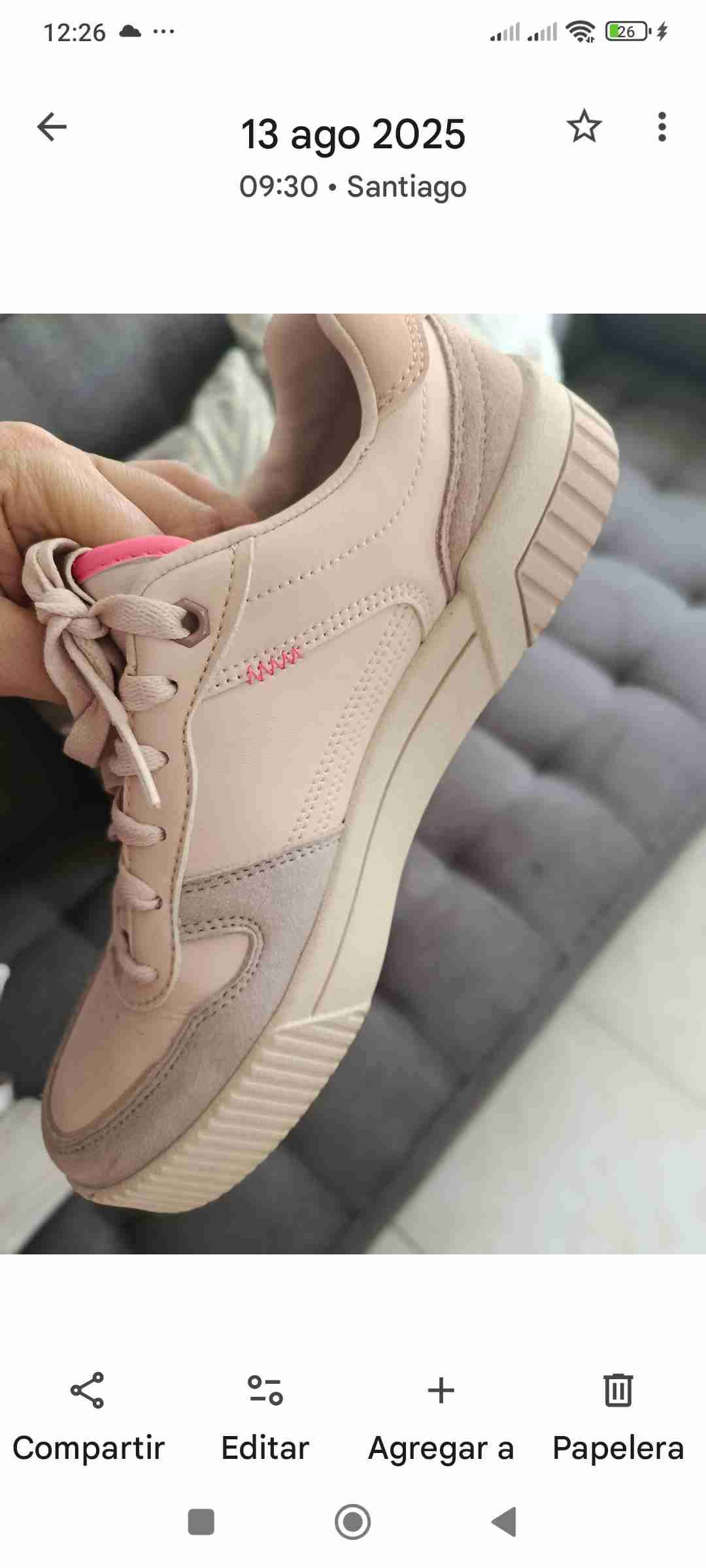 Zapatillas deportivas rosadas - miniatura 2