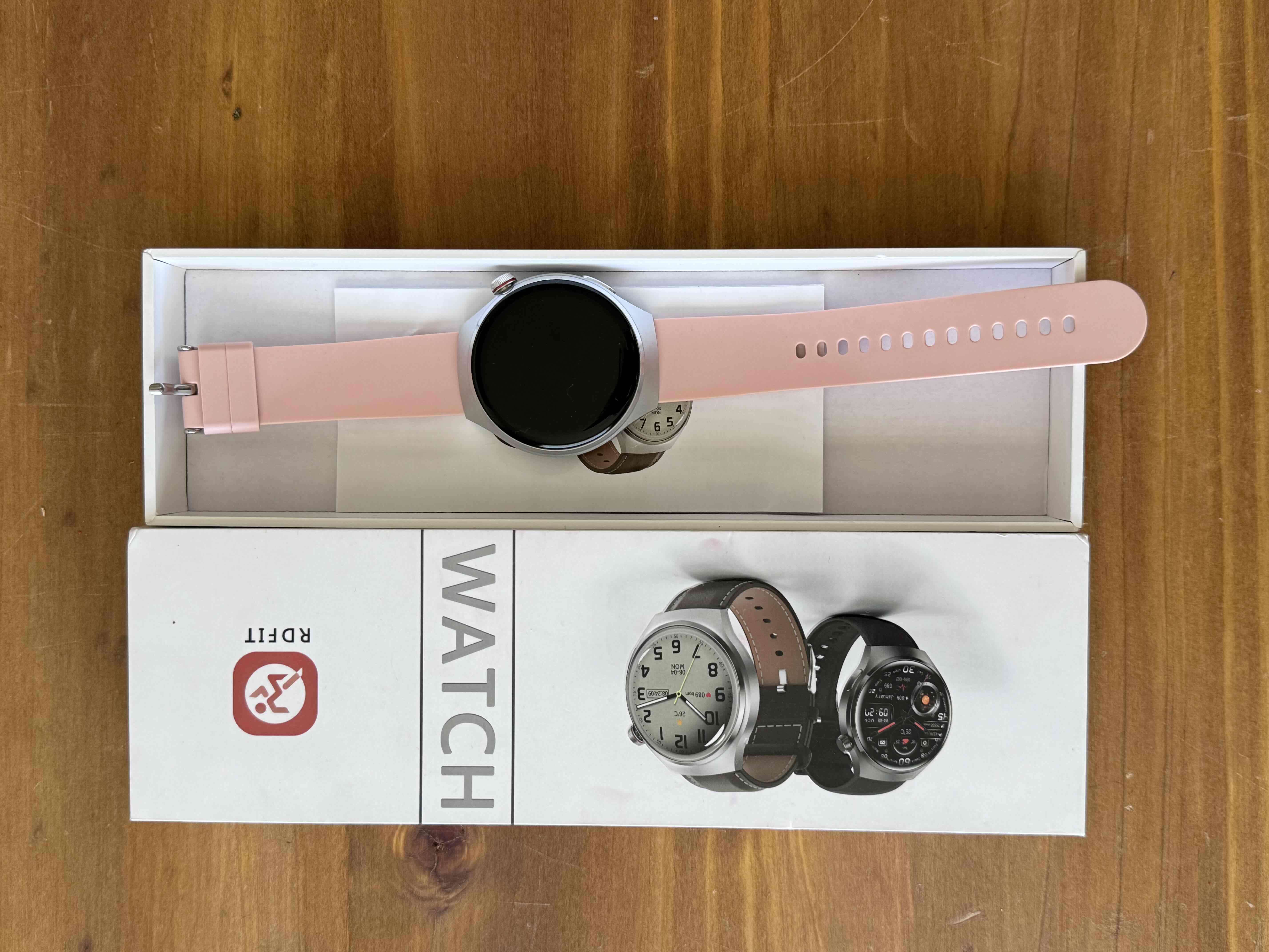 Reloj inteligente rosa