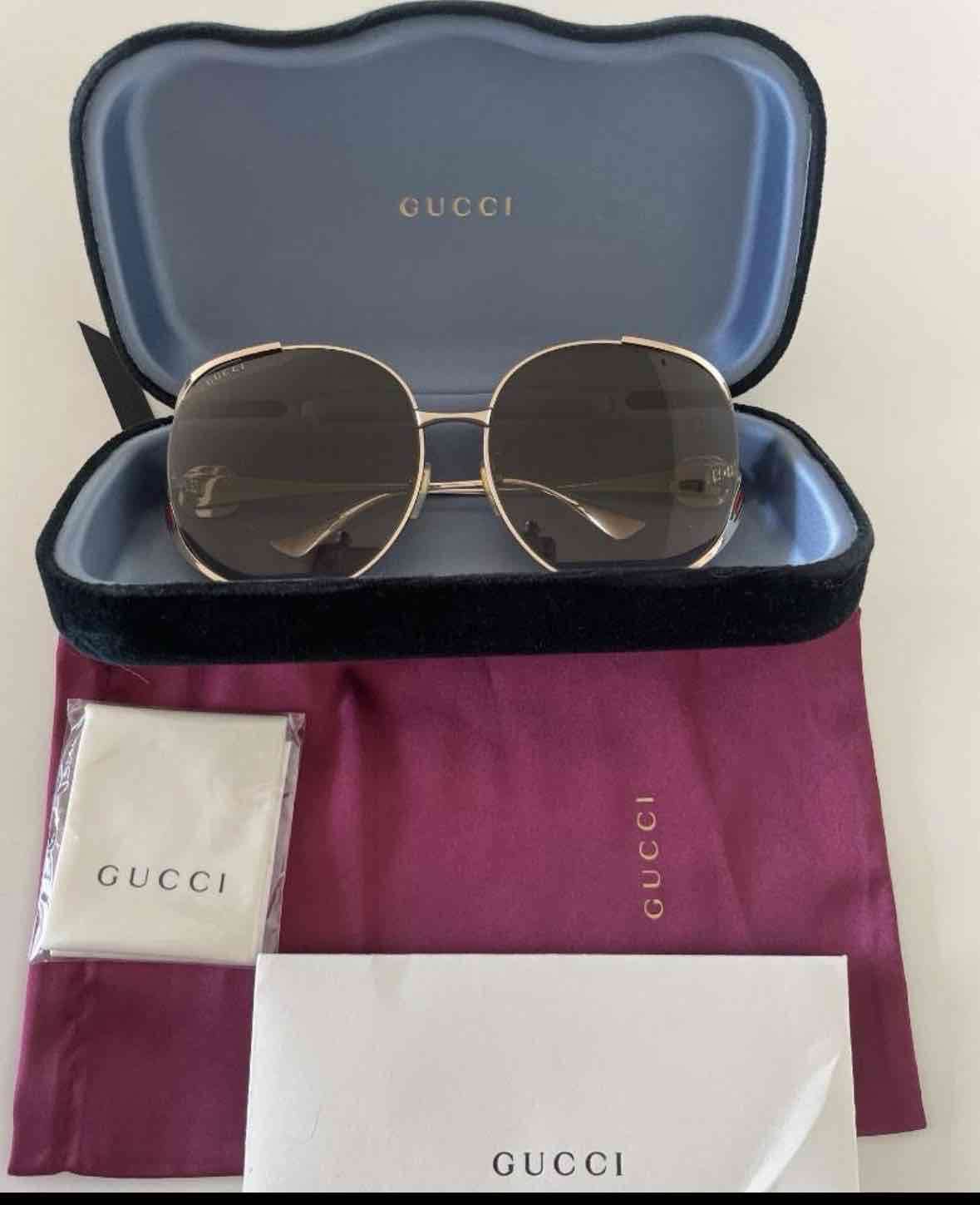 Gafas de sol Gucci doradas - miniatura 2