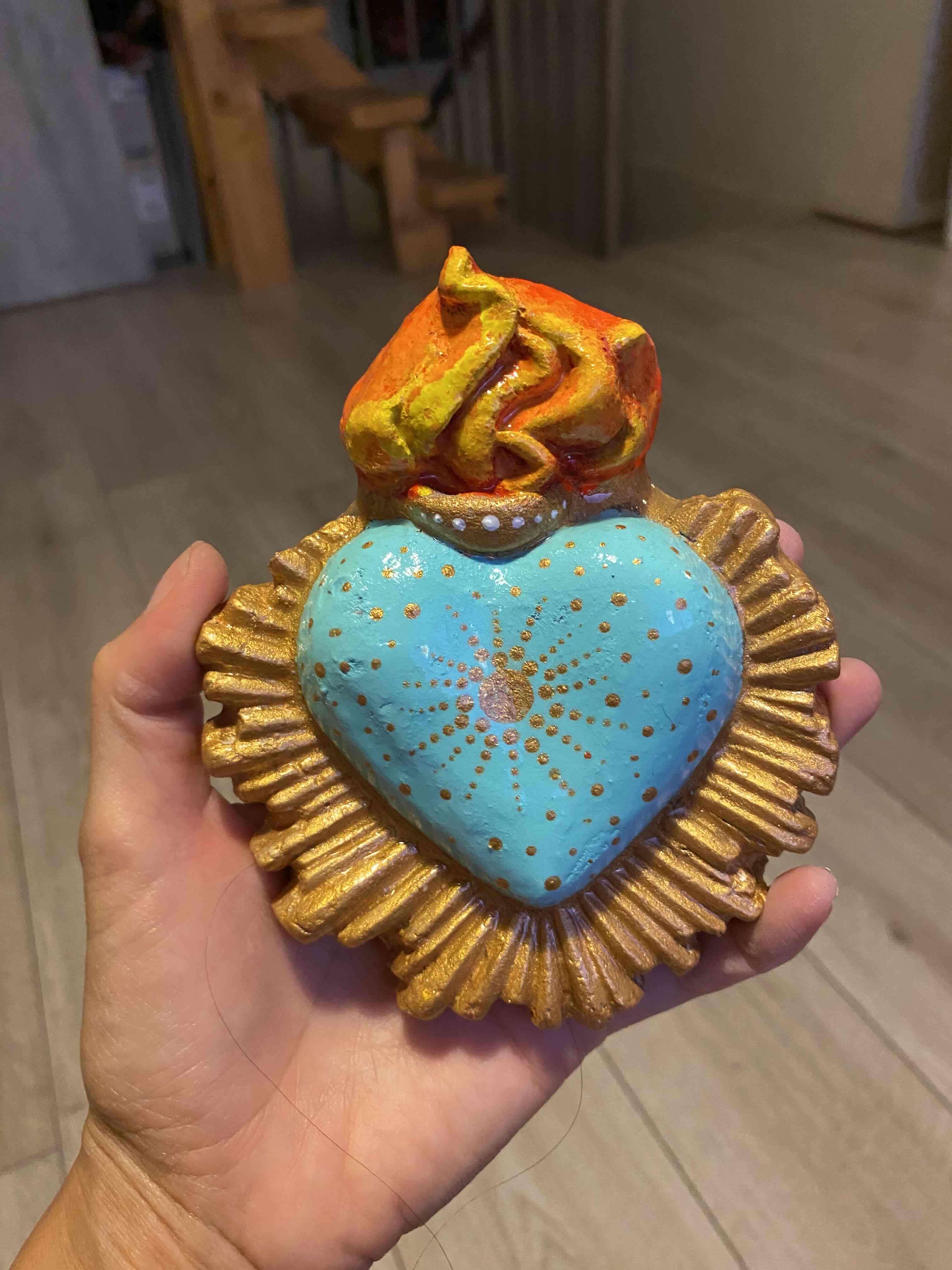 Corazón alado decorativo - miniatura 3