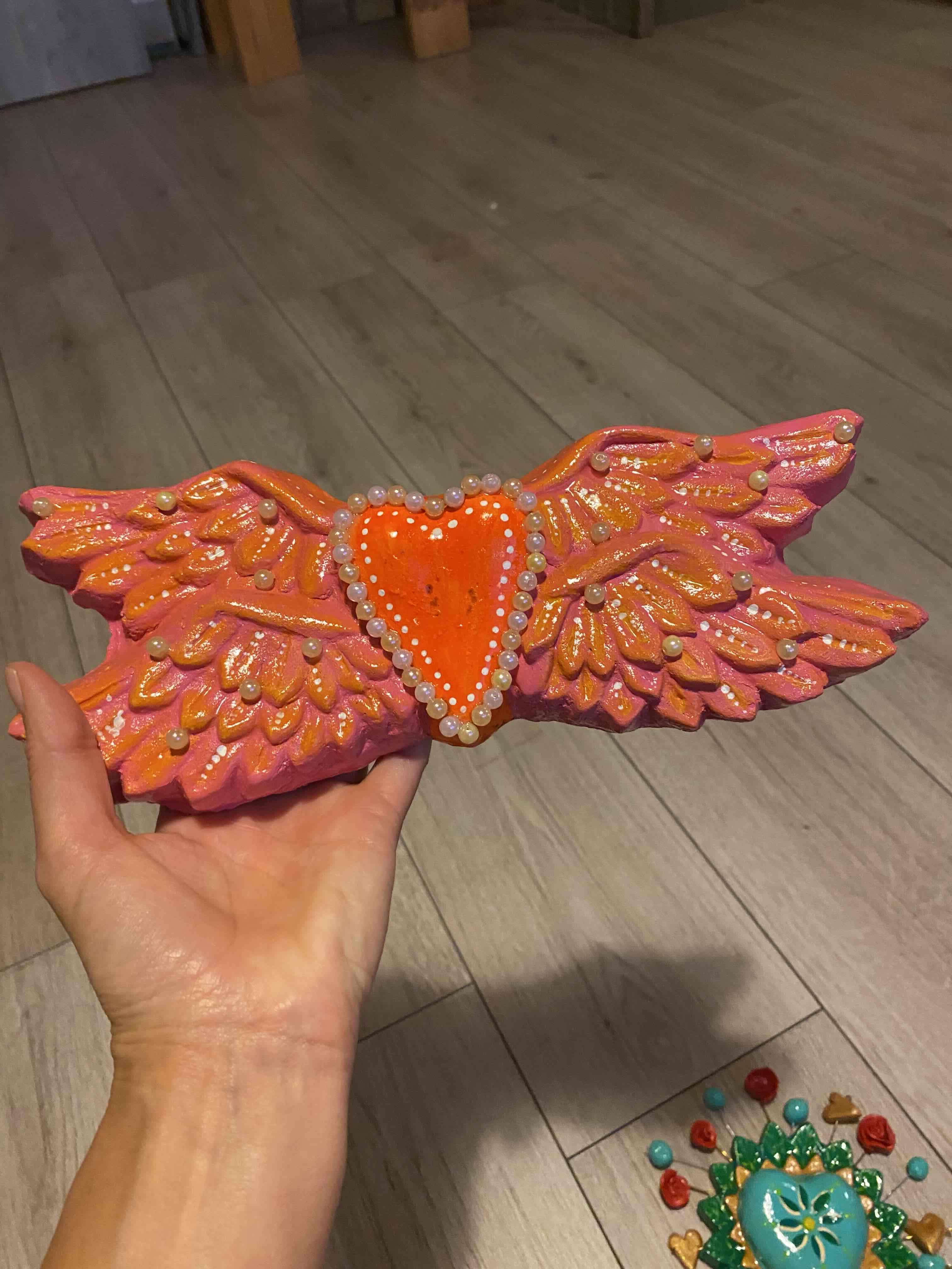 Corazón alado decorativo - miniatura 4