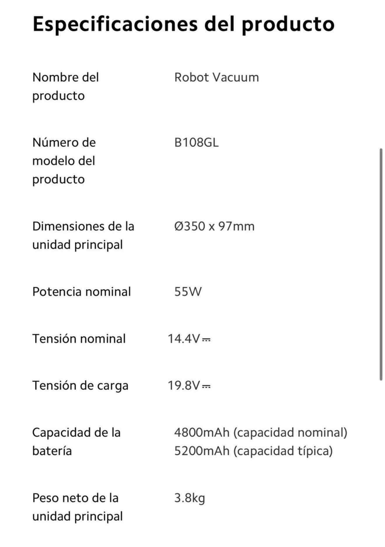 Aspiradora Robot Xiaomi S20+ - miniatura 2