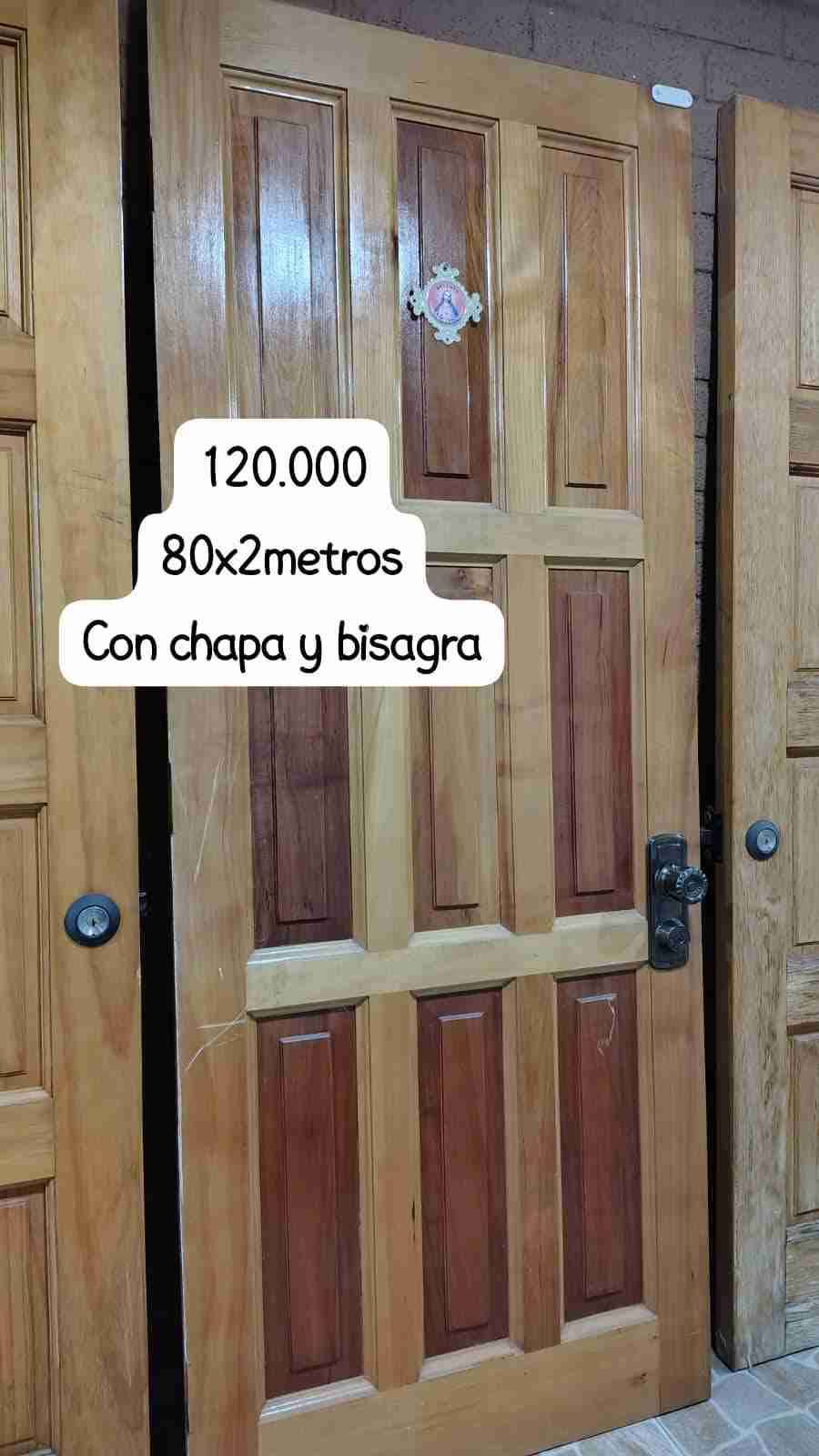Puerta con chapa y bisagra - miniatura 2