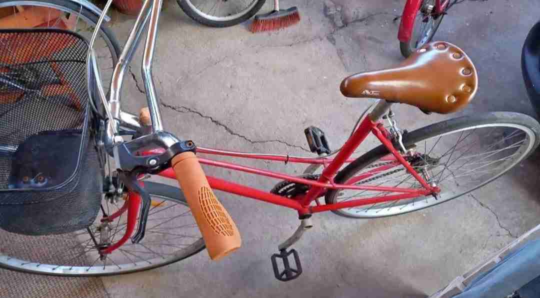 Bicicleta vintage con canasto - miniatura 2
