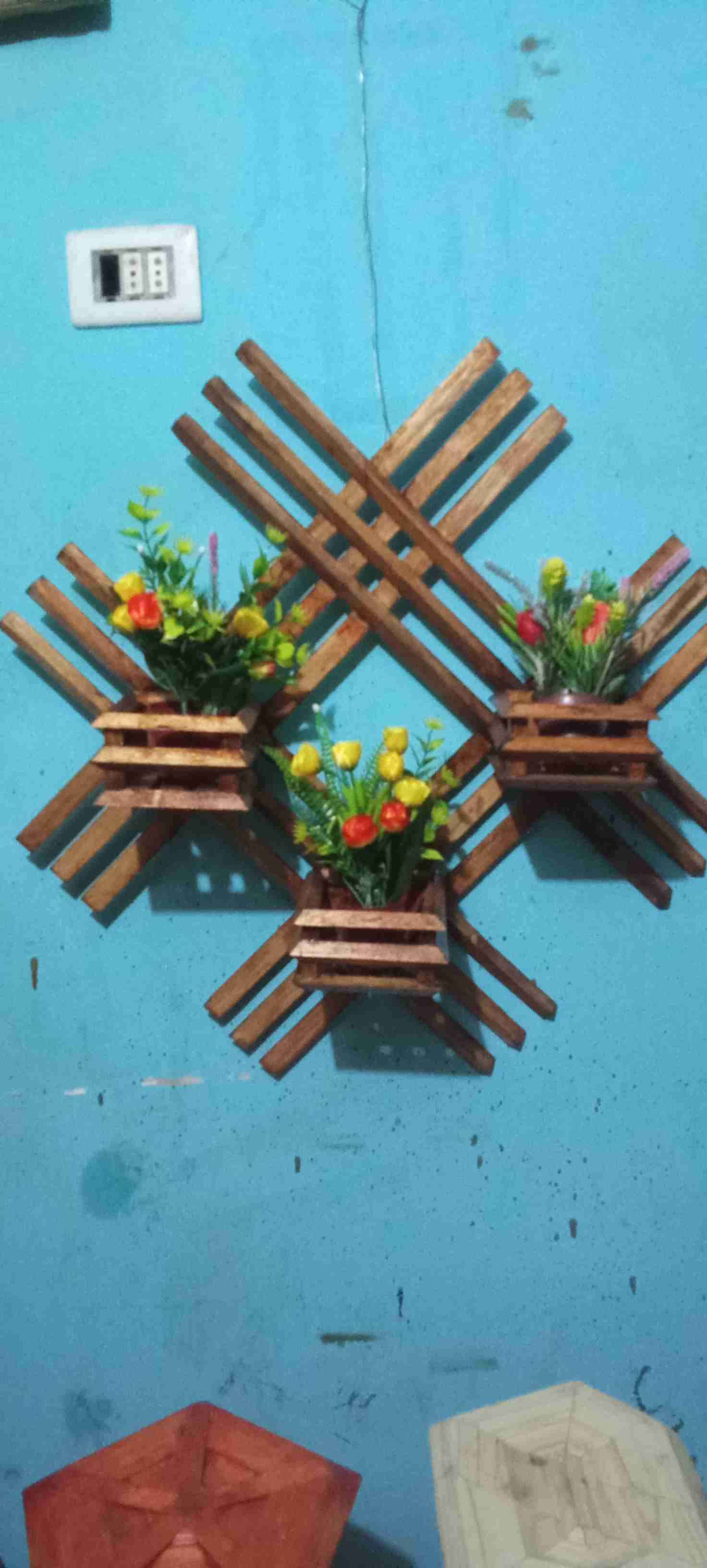 Jardineras  mural decorativo de madera - miniatura 2