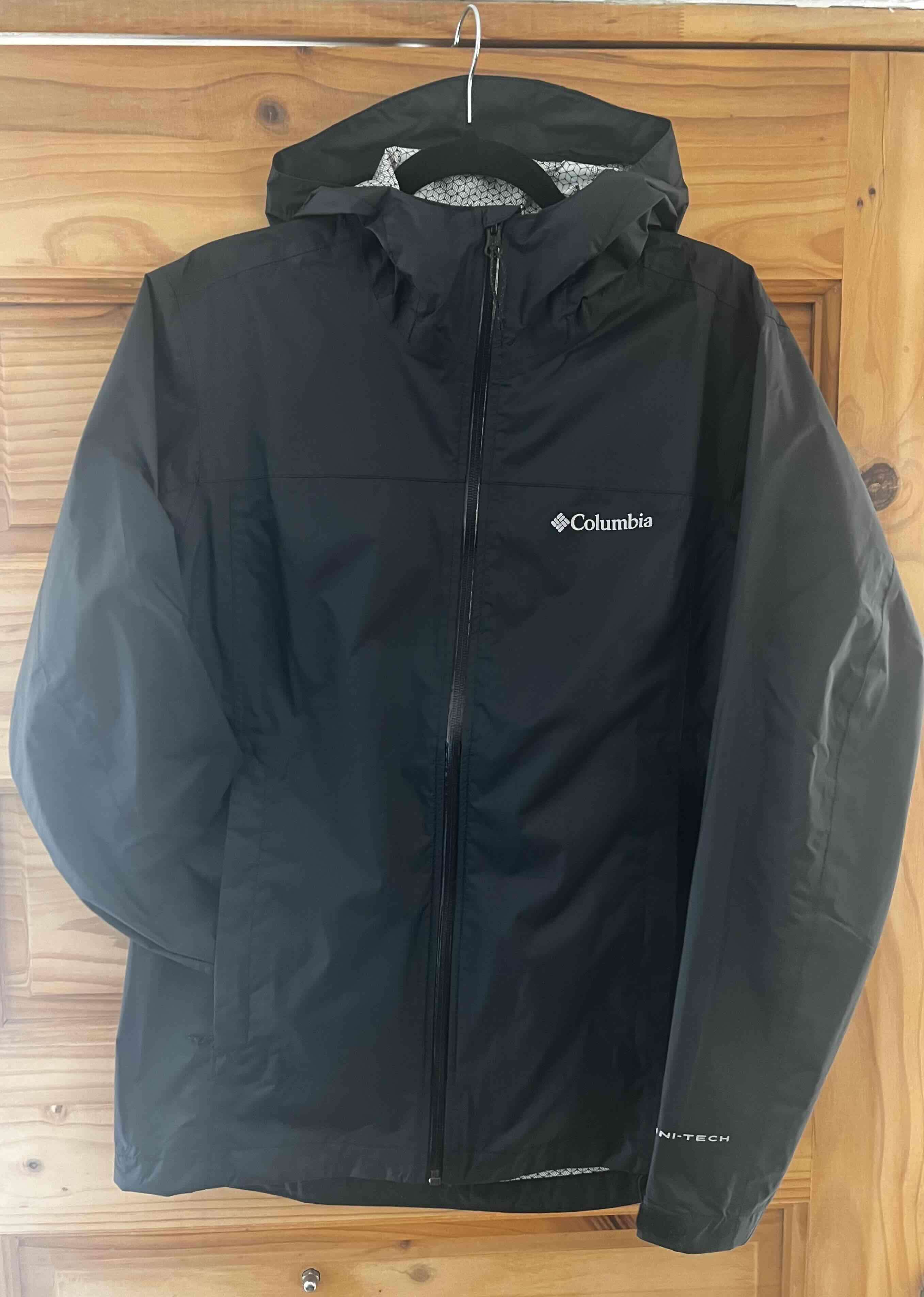 Parka negra impermeable Columbia