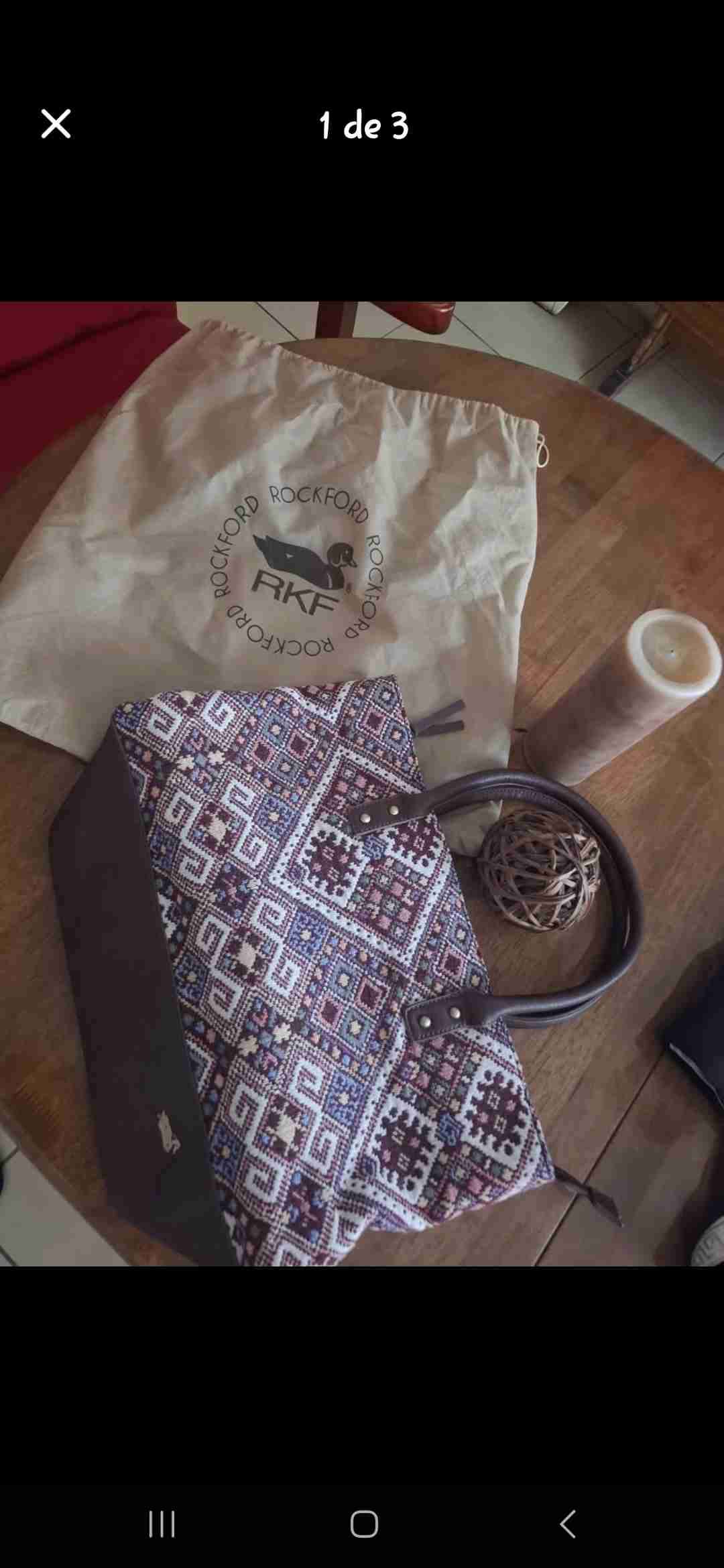 Bolso estampado rkf nuevo