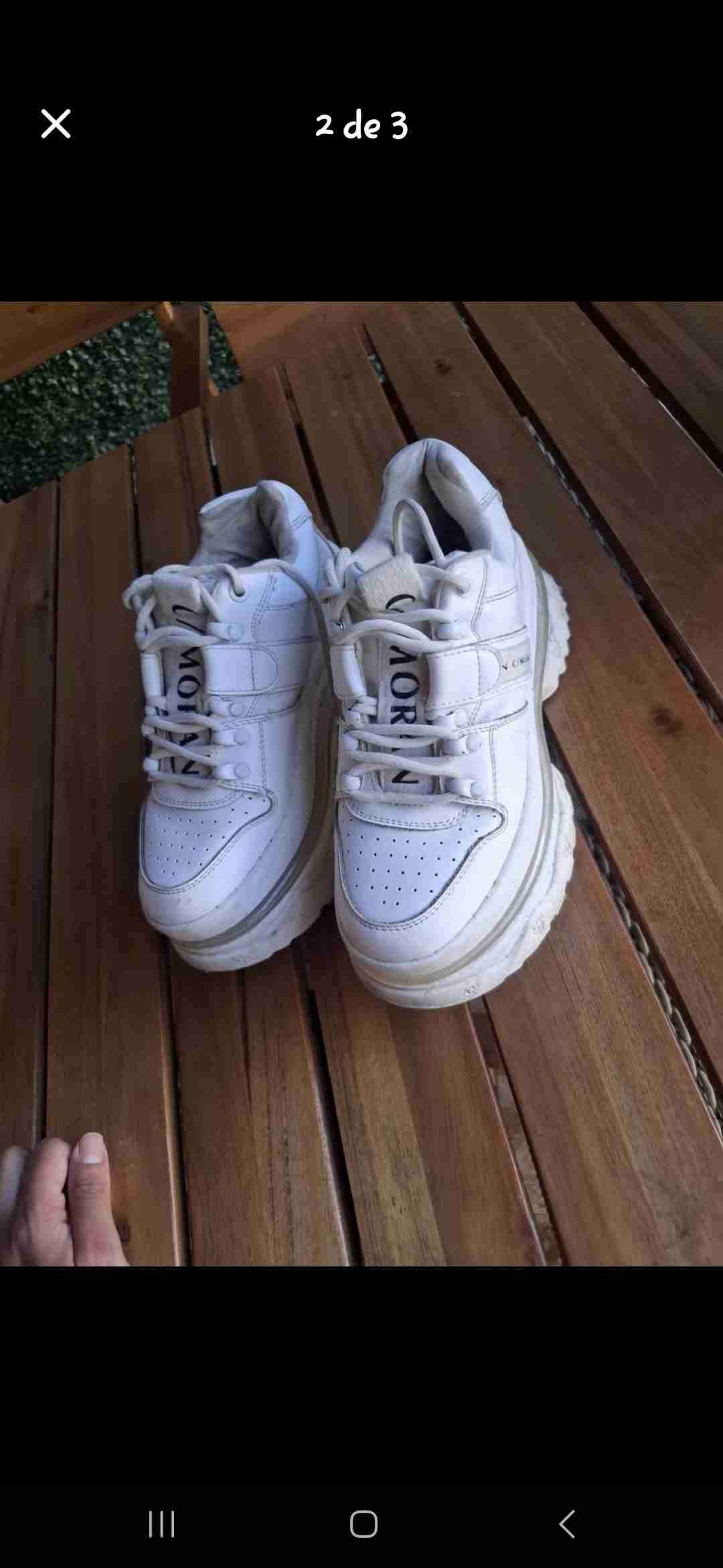 Zapatillas blancas cmoran 37 - miniatura 2