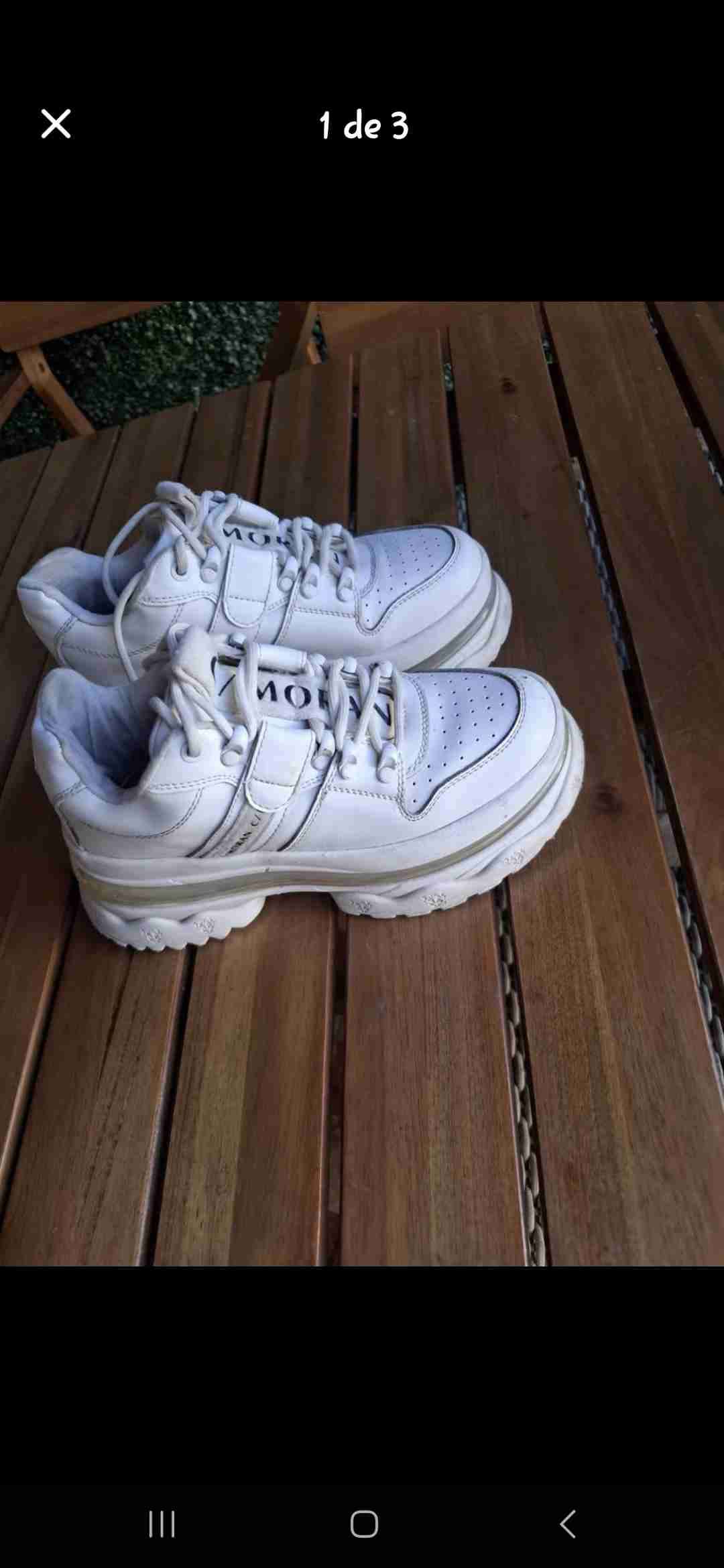 Zapatillas blancas cmoran 37 - miniatura 3