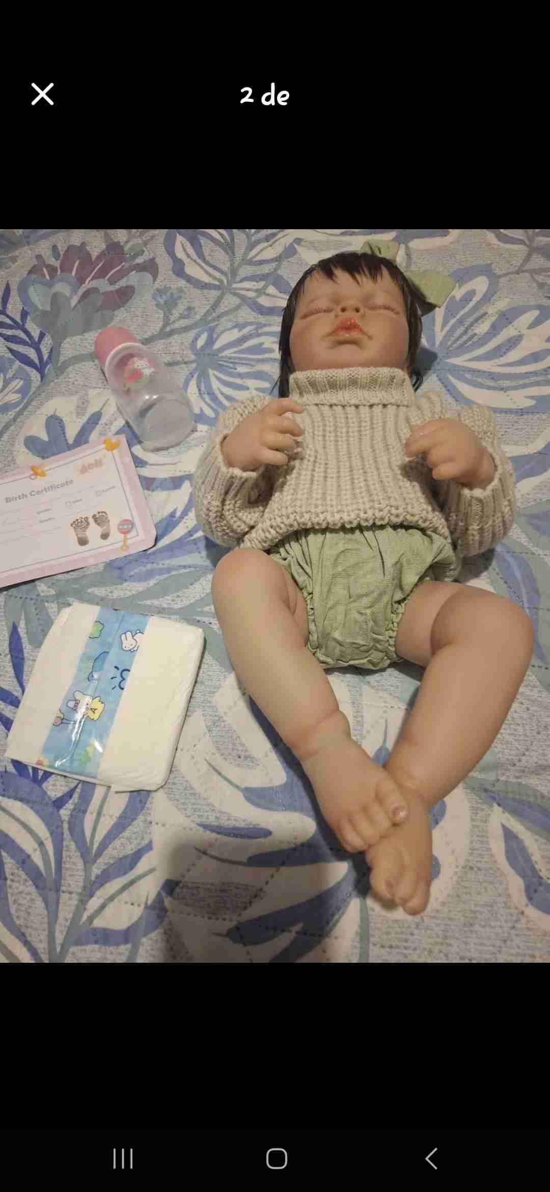 Muñeca reborn realista - miniatura 3