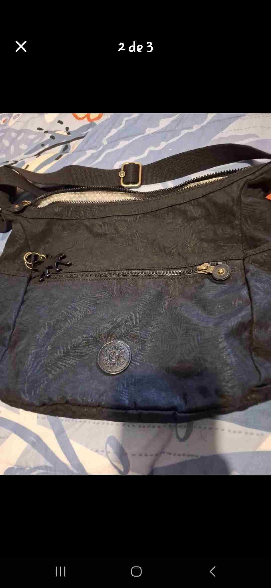 Cartera Kipling negra con correa - miniatura 2