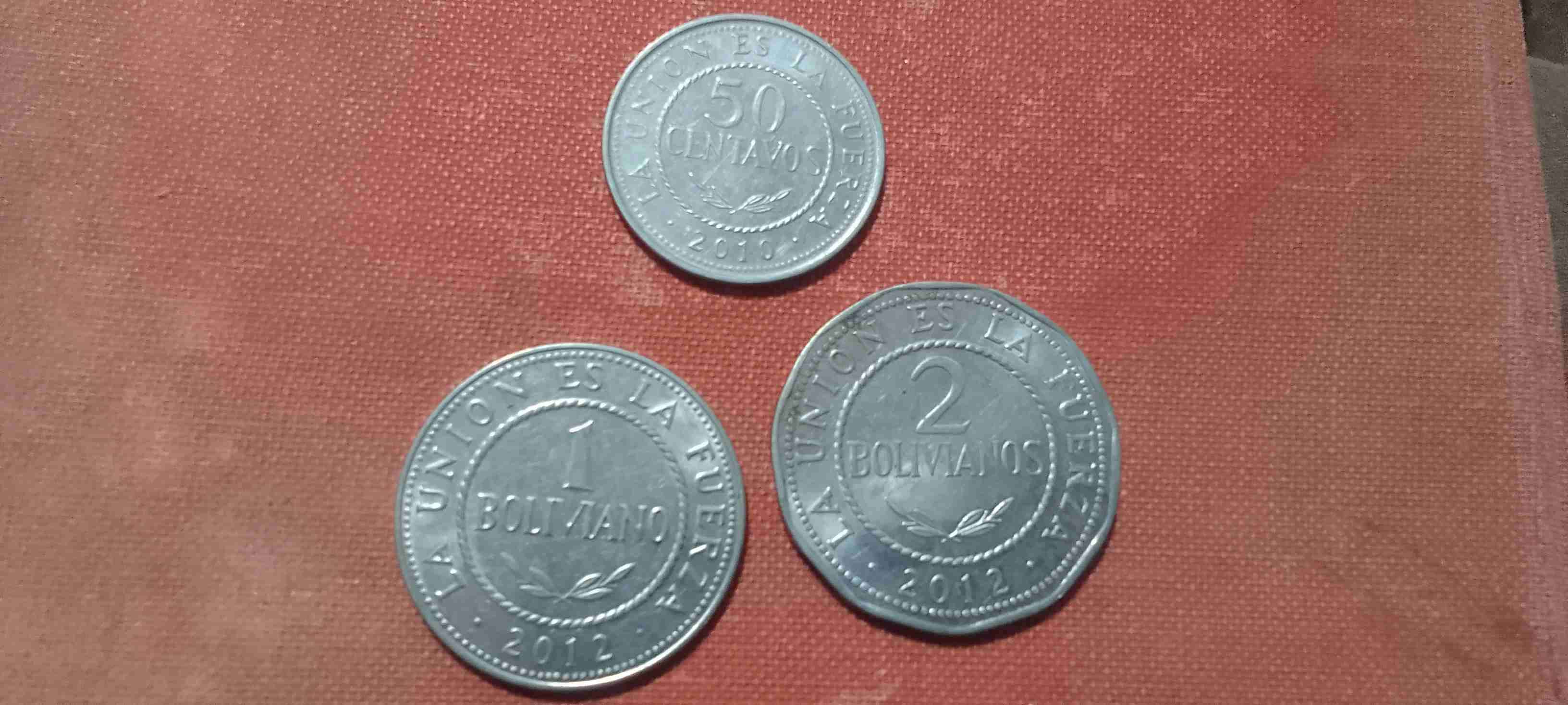 Monedas colección bolivianas 2010-2012