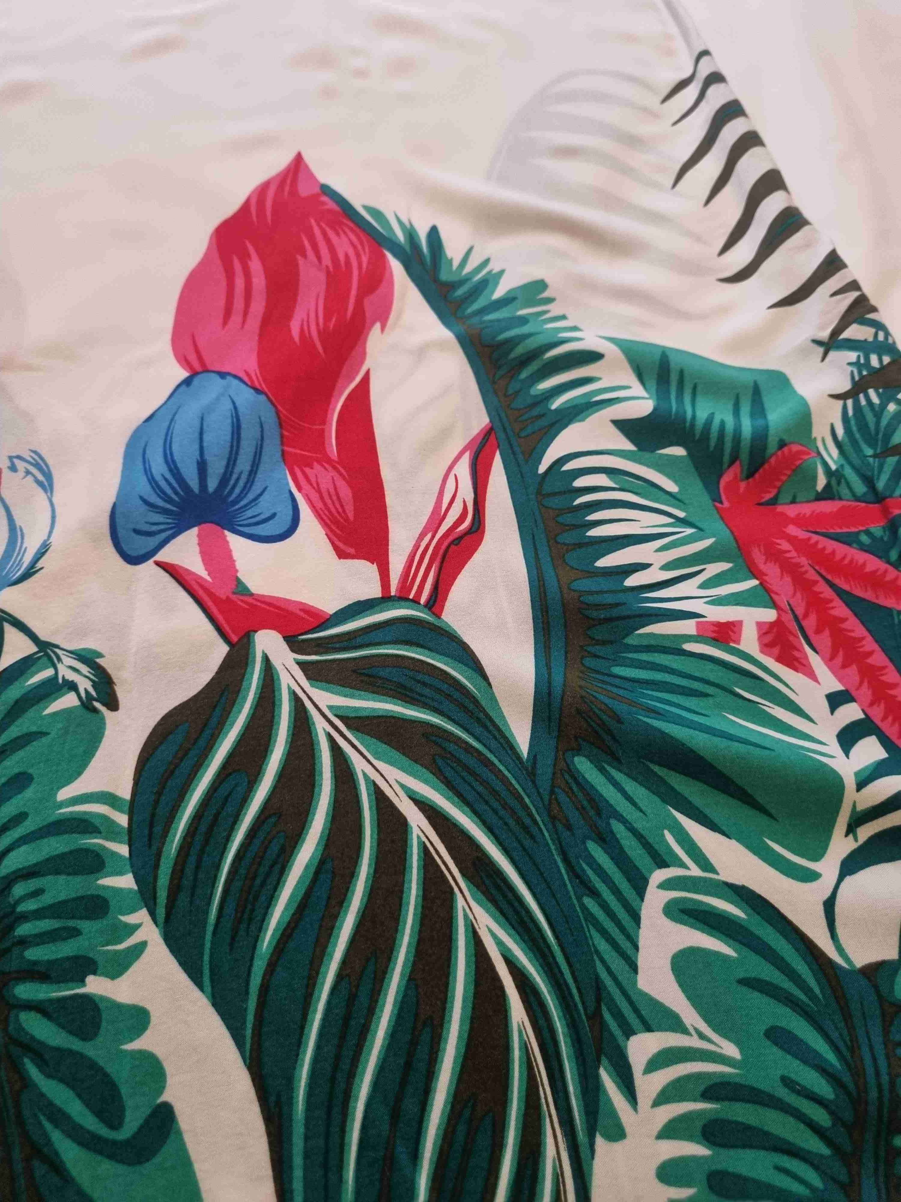 Vestido largo estampado tropical - miniatura 2
