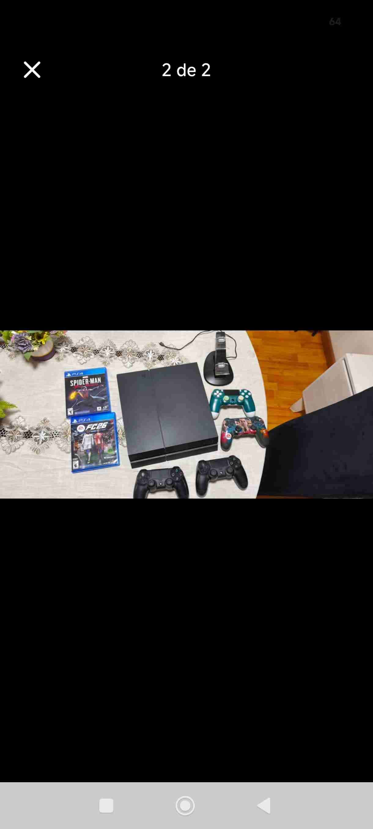 Ps4 + 4 mandos + 2 juegos + 1 cargador de control - miniatura 2