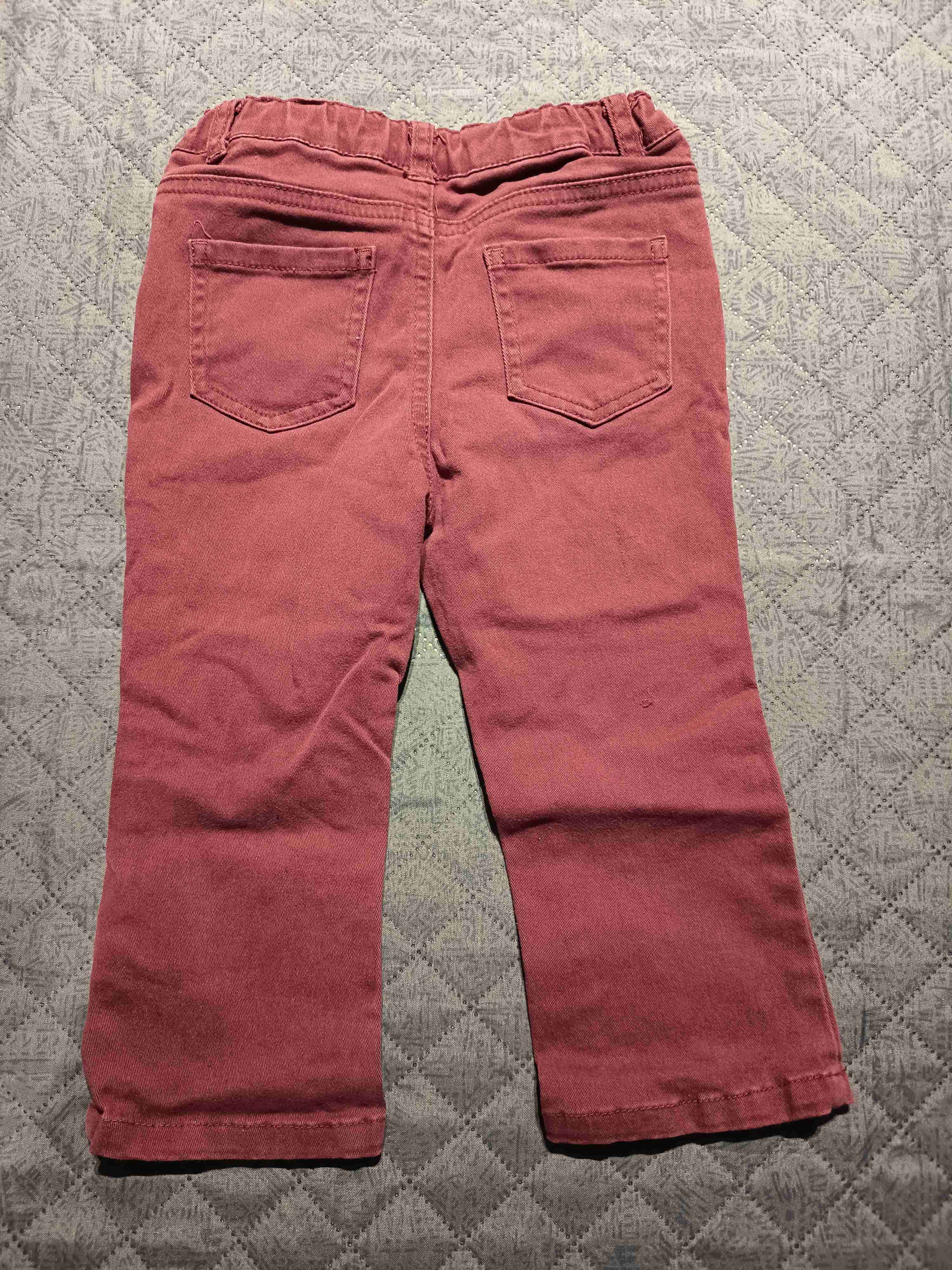 Pantalones infantiles burdeos - miniatura 2