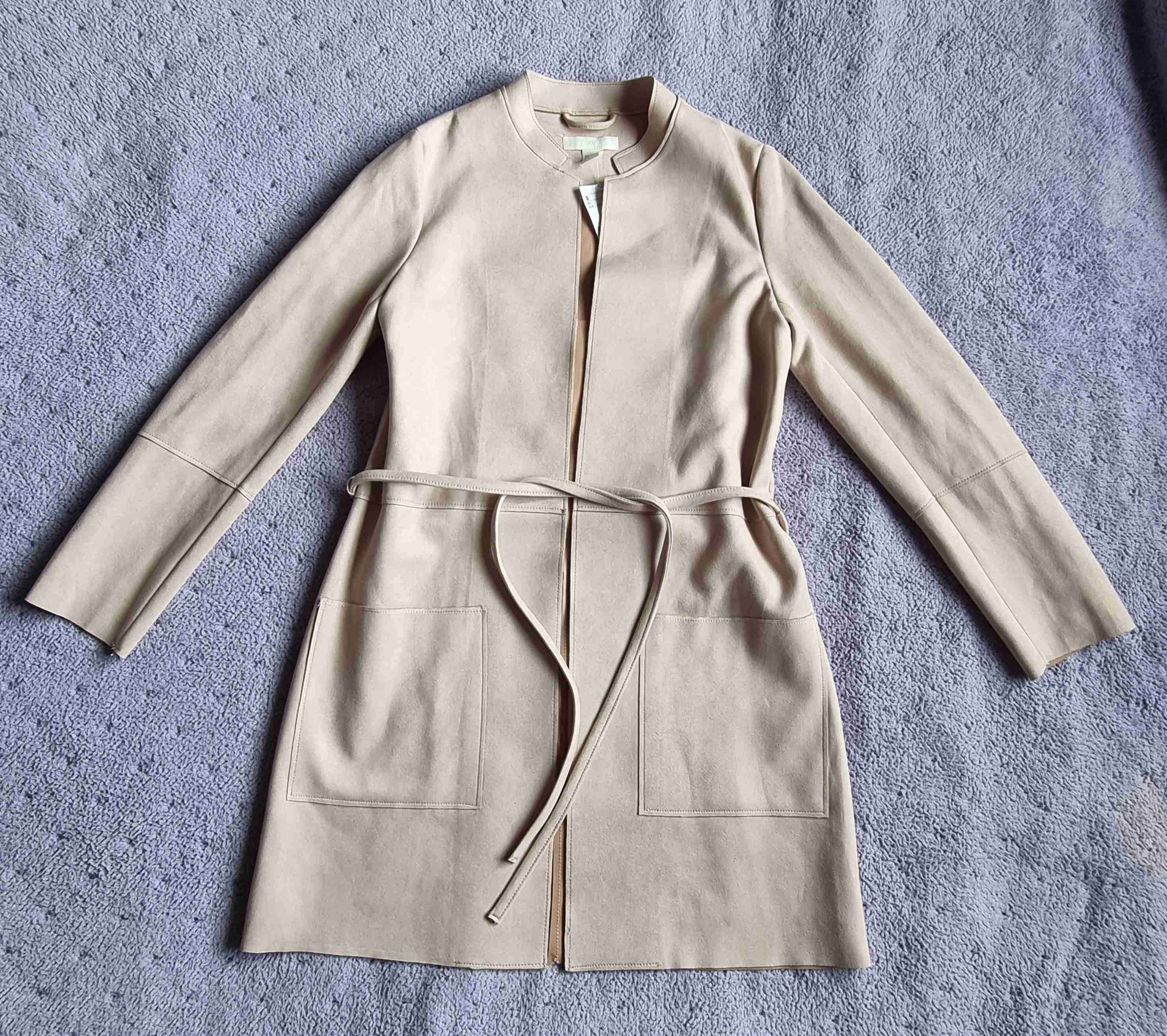 Abrigo beige clásico mujer H&M