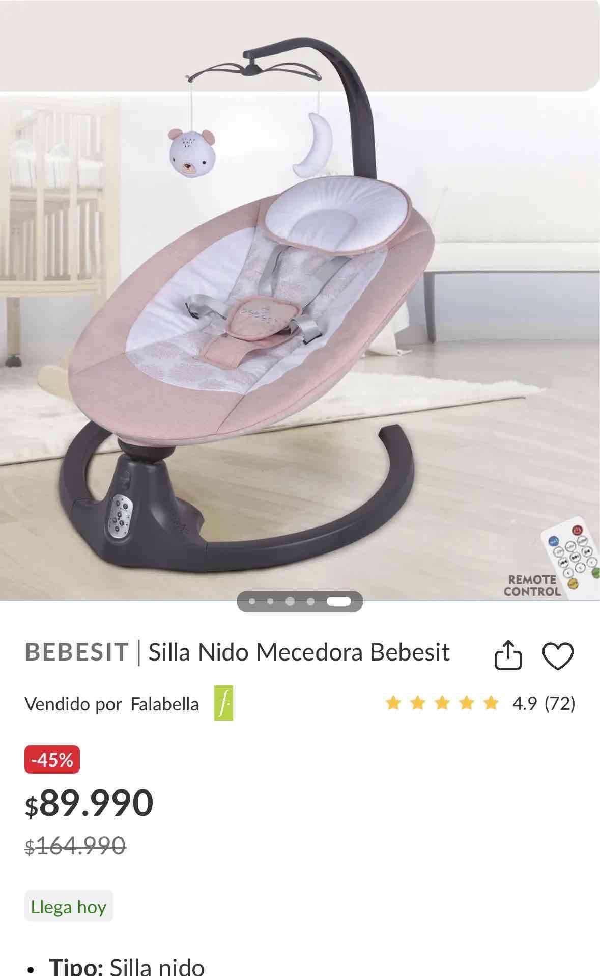 Silla Nido Mecedora Bebesit - miniatura 2