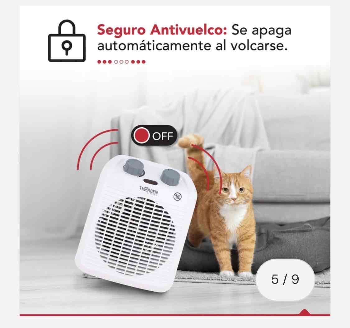 Calefactor eléctrico portátil - miniatura 3