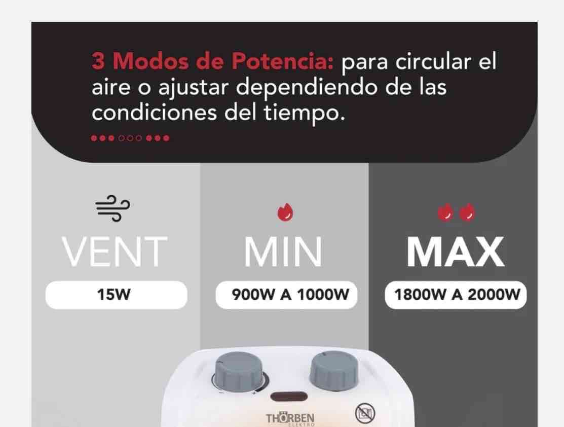 Calefactor eléctrico portátil - miniatura 5