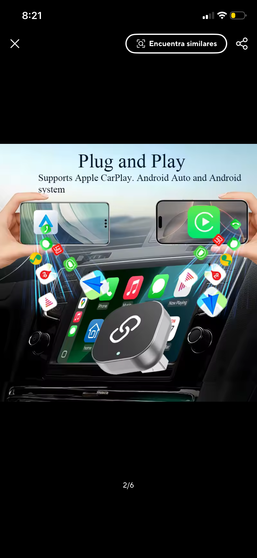 Adaptador USB para Apple CarPlay - miniatura 2