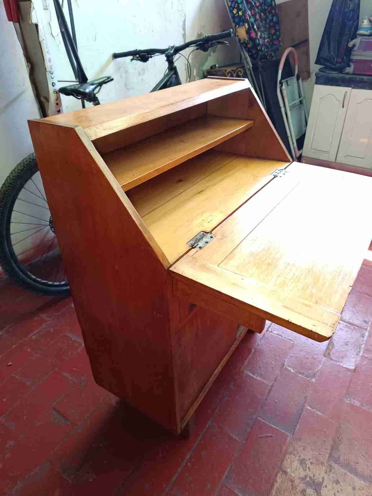 Escritorio de madera con cajones/ Secreter - miniatura 3