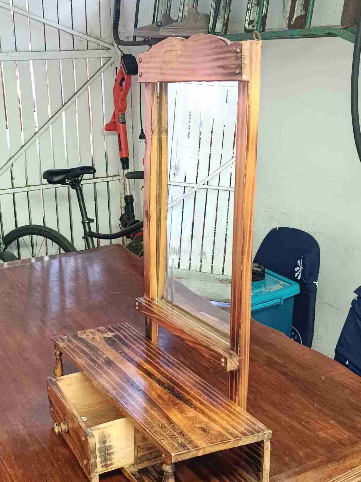 Espejo tocador de madera - miniatura 4