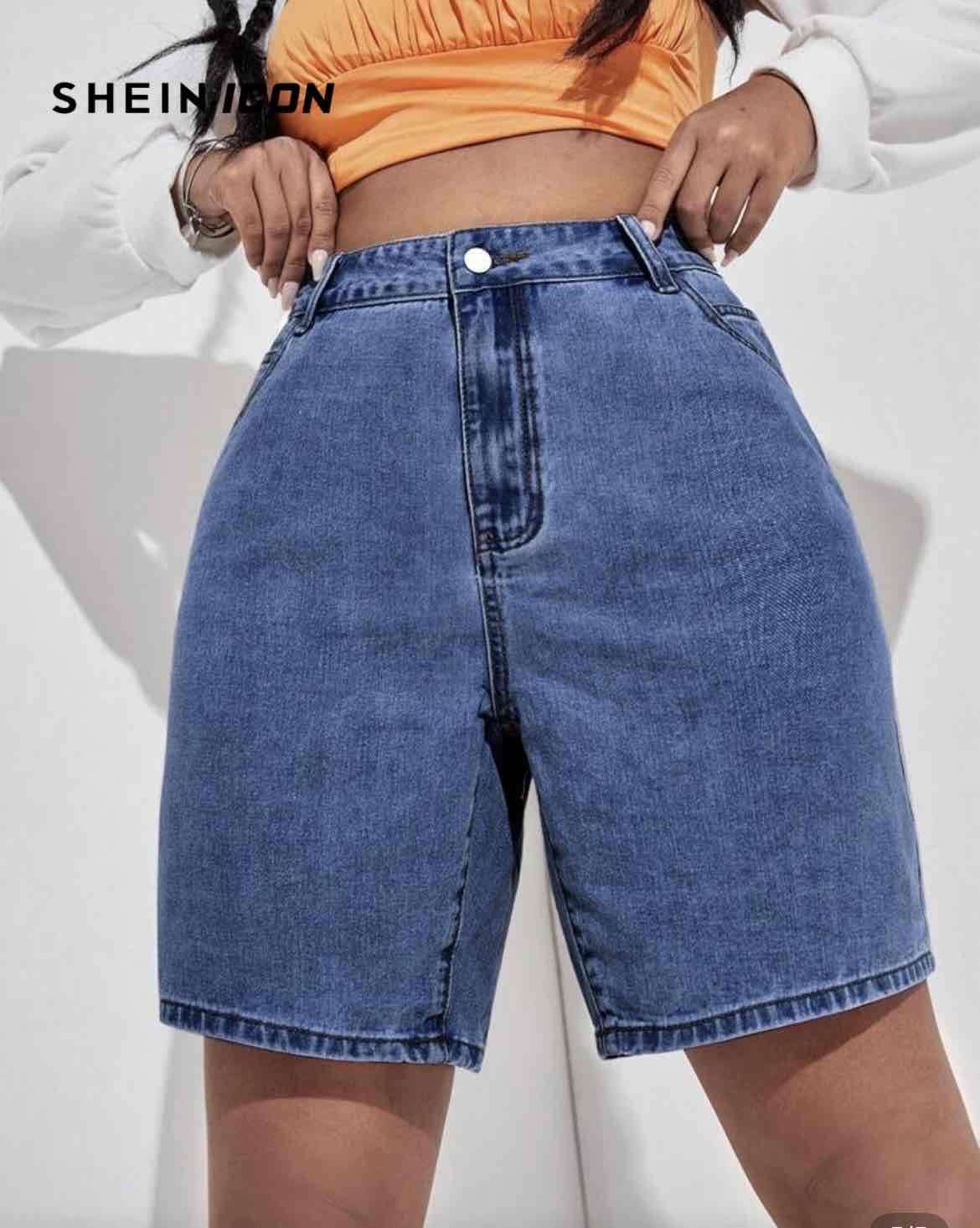 Shorts de mezclilla azul 4XL