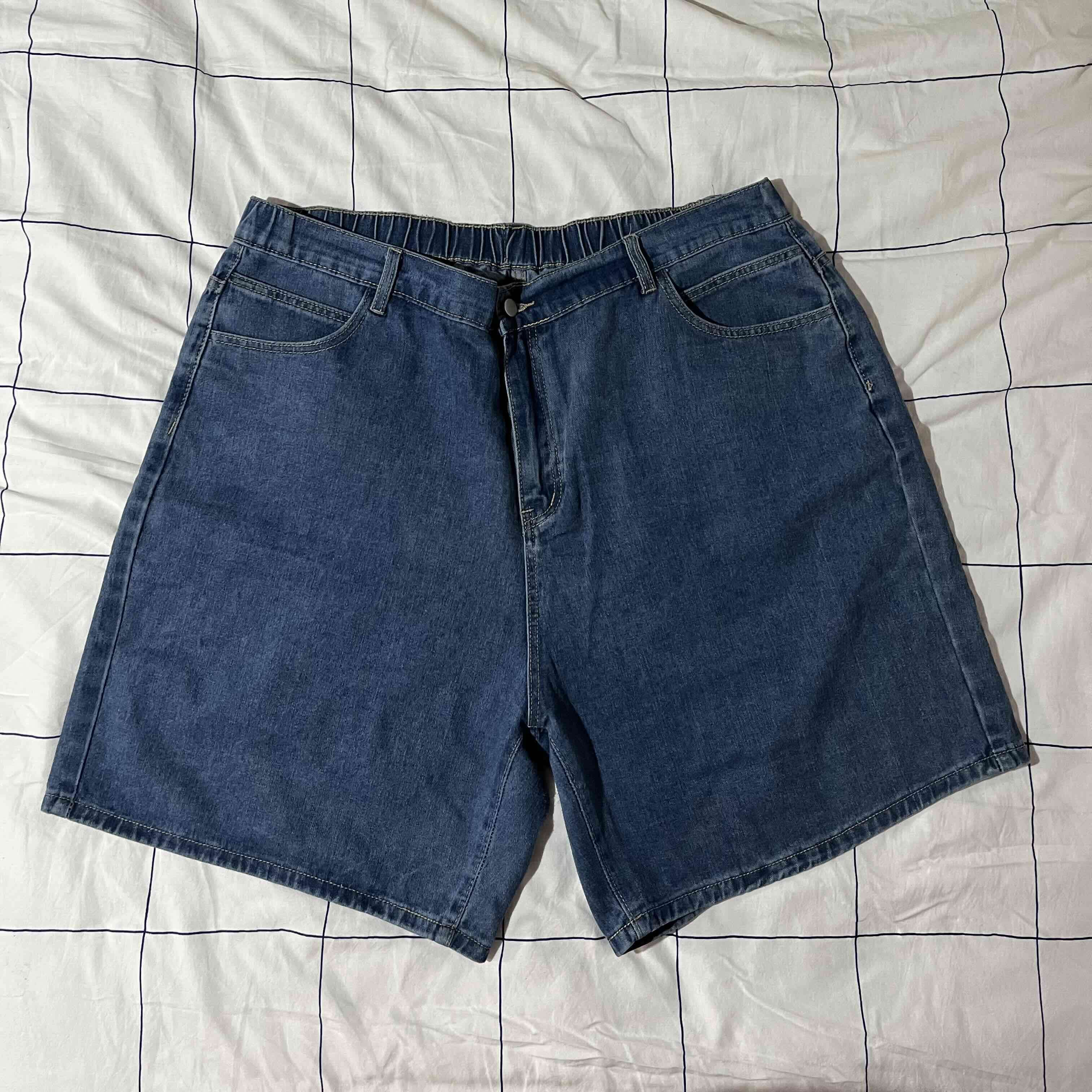 Shorts de mezclilla azul 4XL - miniatura 4