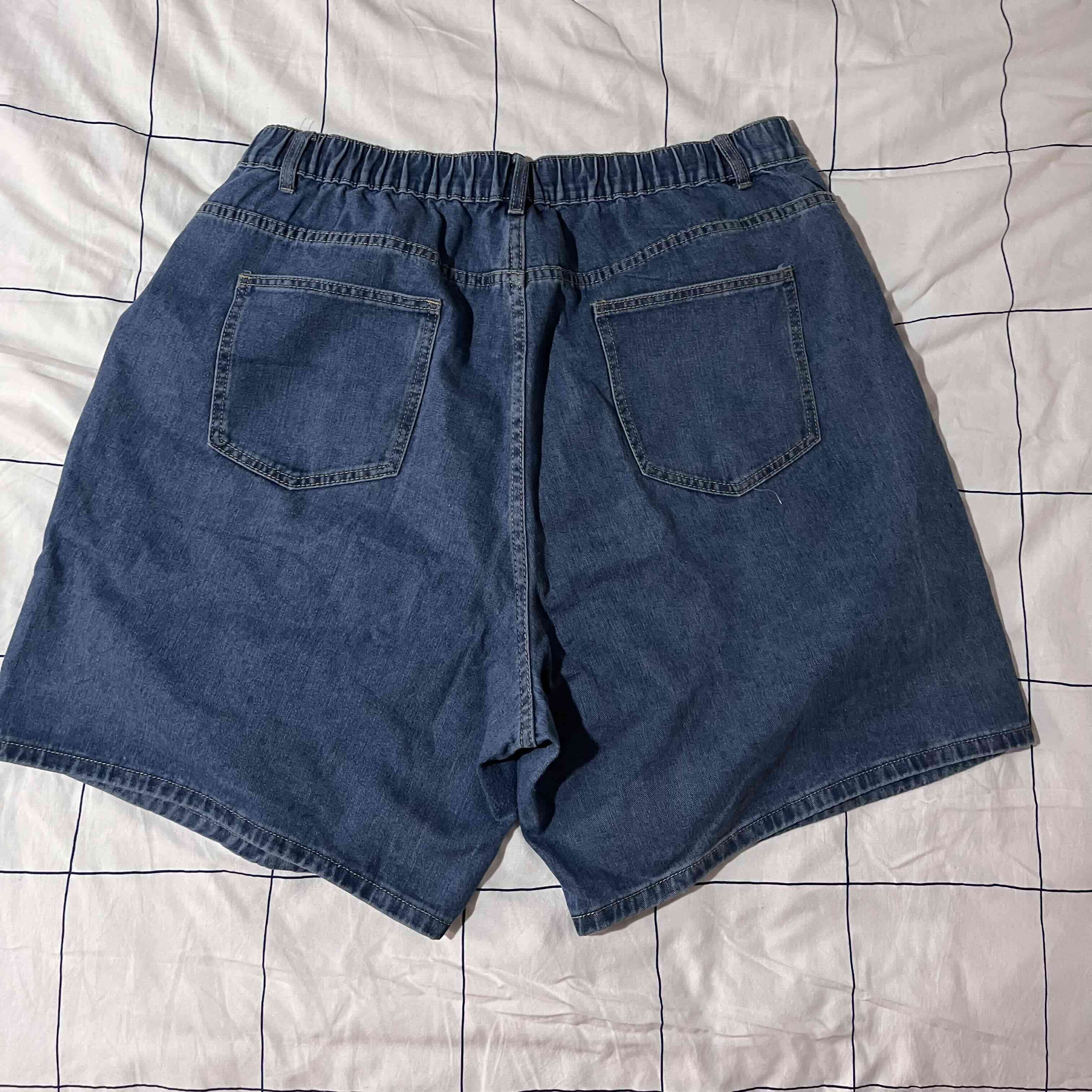 Shorts de mezclilla azul 4XL - miniatura 5