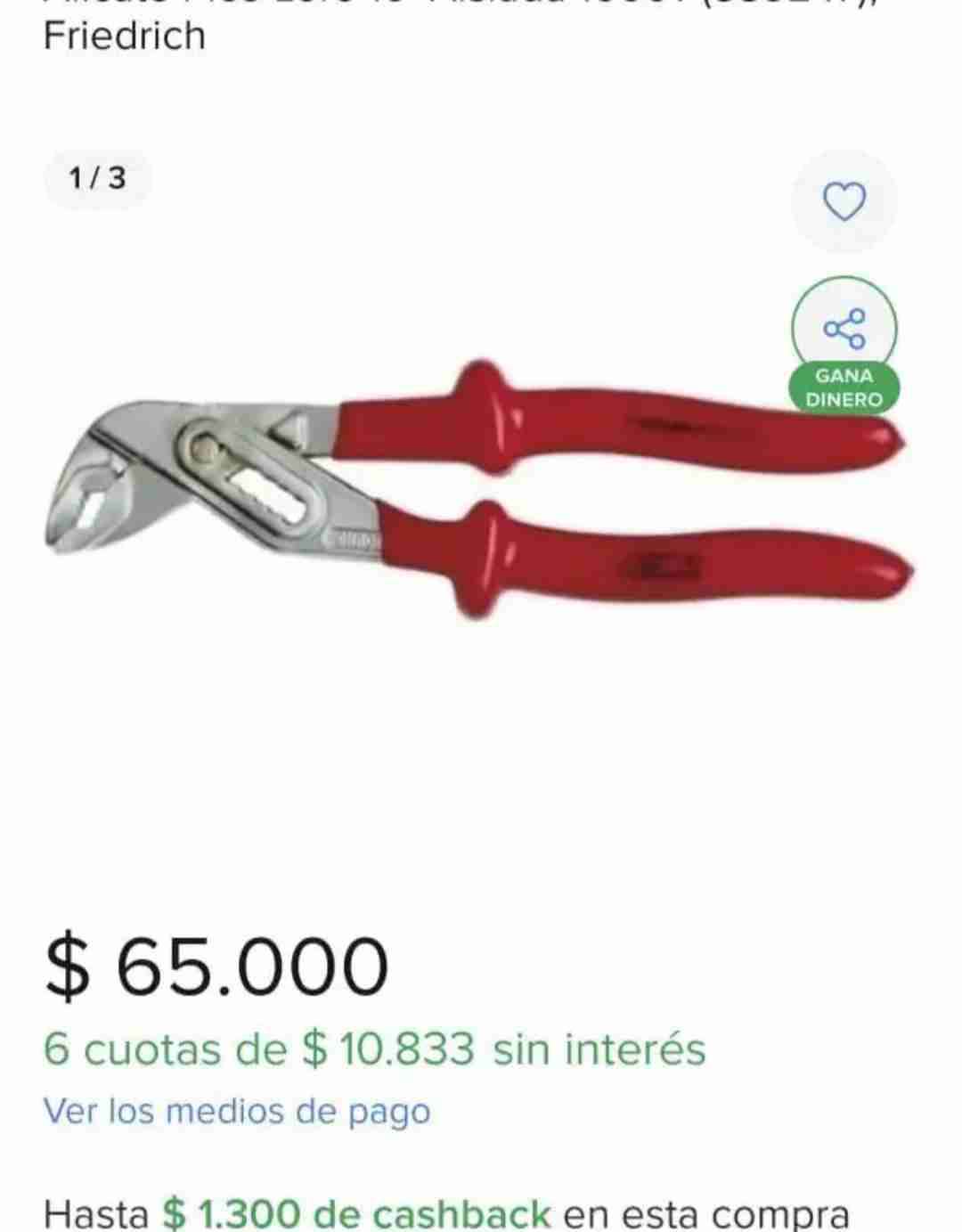 Alicate Picoloro eléctrico 🔌10 aislada 1000 v - miniatura 4